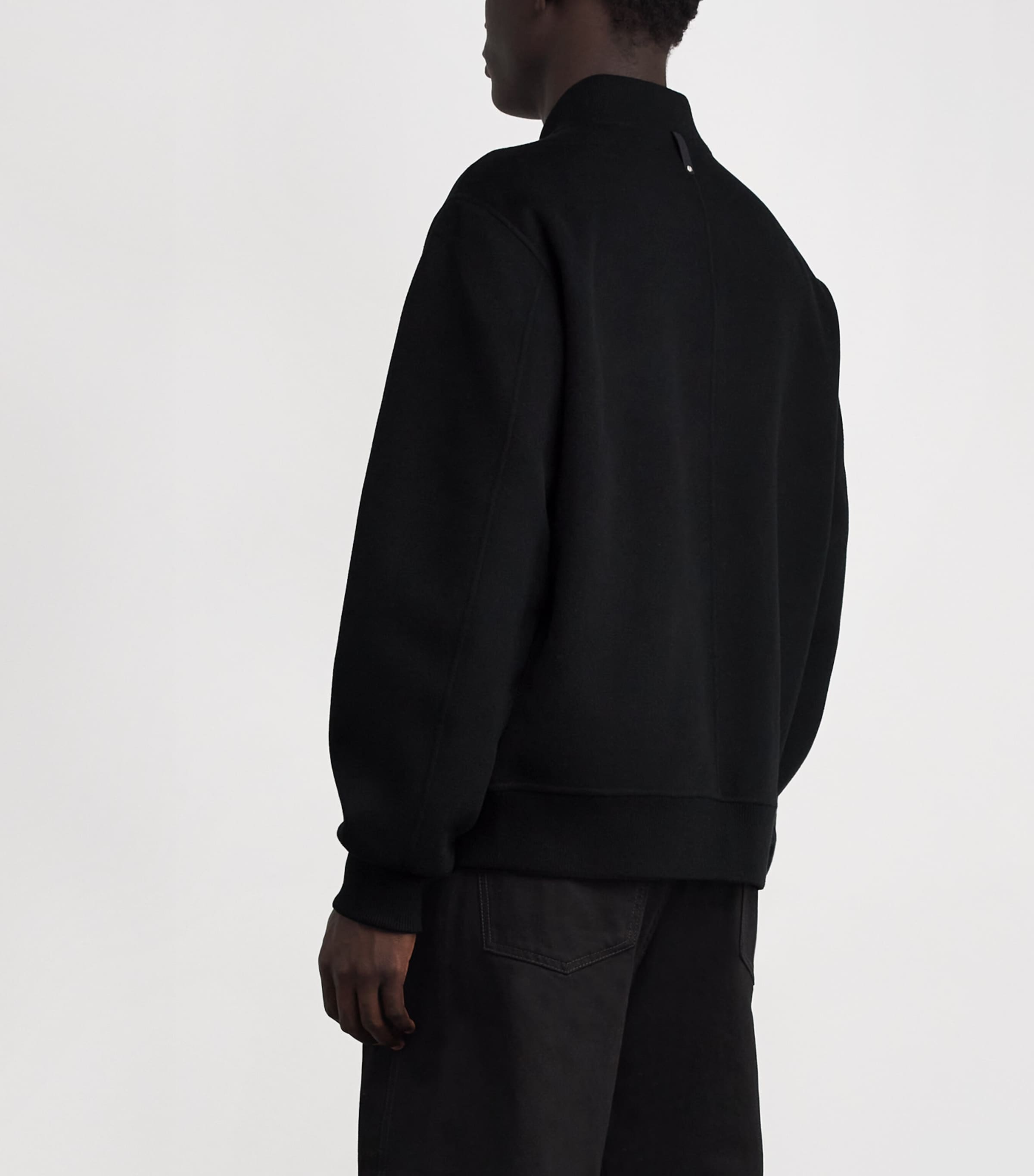 Wool Emilio-W Bomber Jacket BLACK A Image 4