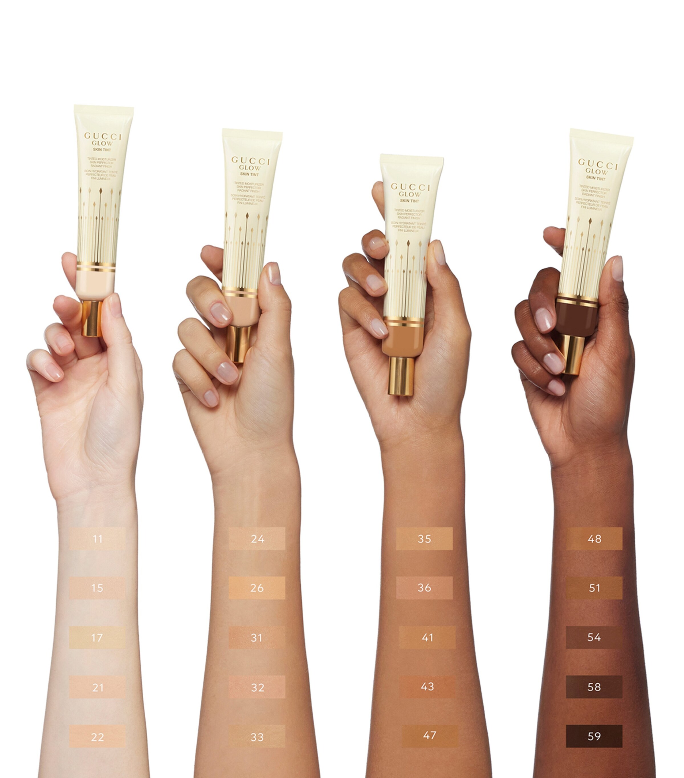 Gucci Glow Skin Tint Moisturiser (40ml) 43 MEDIUM DEEP Image 3