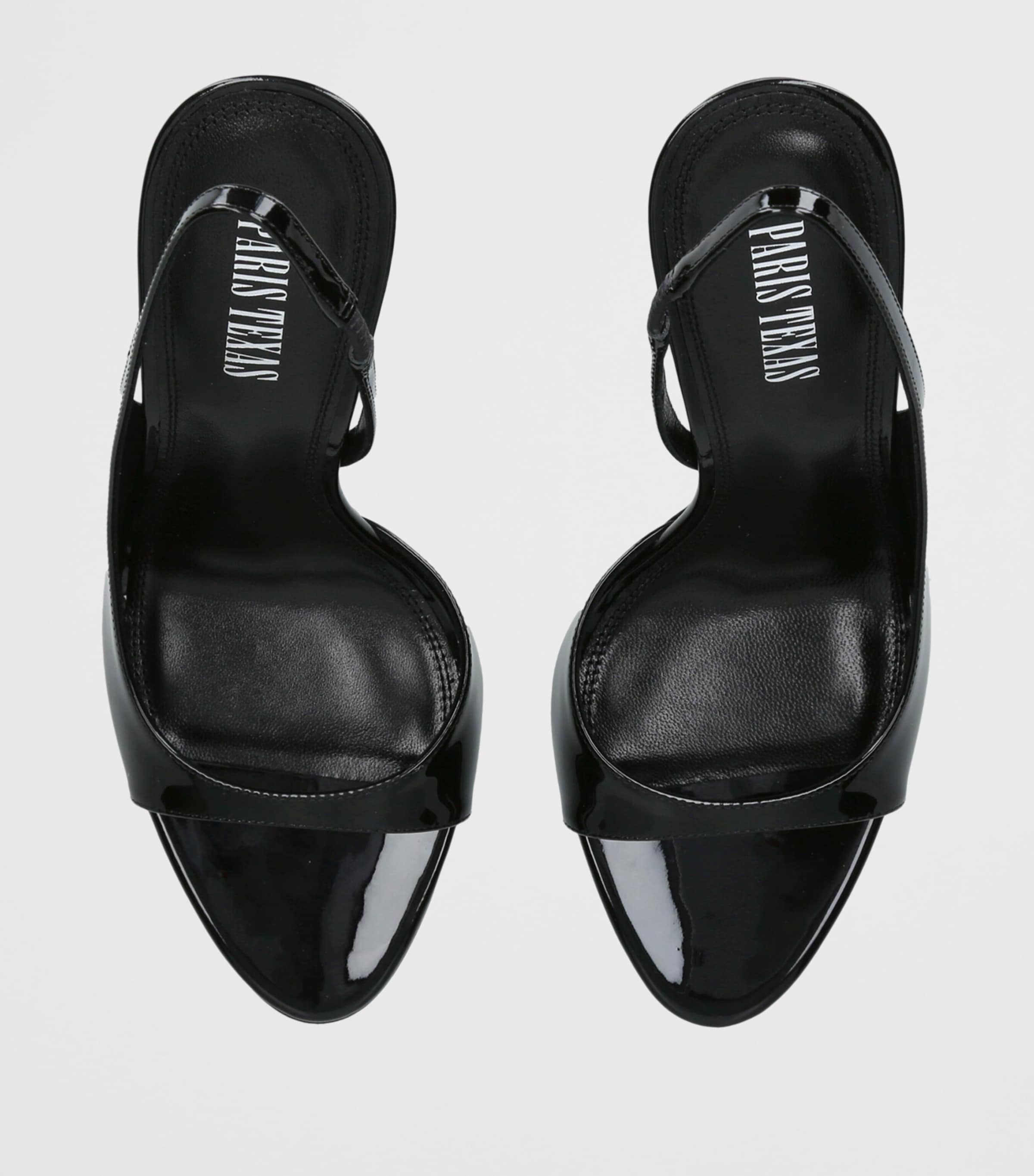 Paris Texas Patent Leather Lidia Slingback Sandals 105 Black Image 4