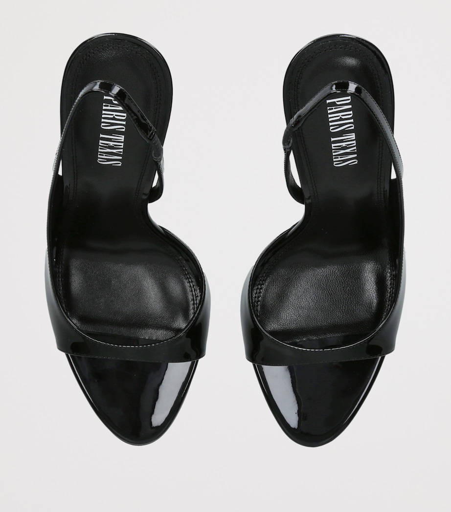 Paris Texas Patent Leather Lidia Slingback Sandals 105 Black Image 4