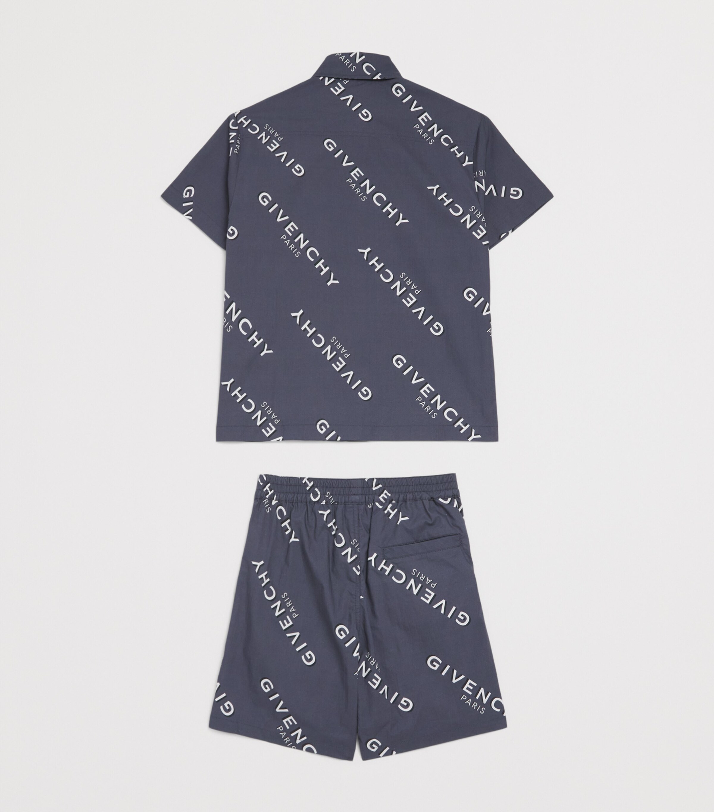 Givenchy Kids Cotton Logo Shirt and Shorts Set (4-12+ Years) White Image 2