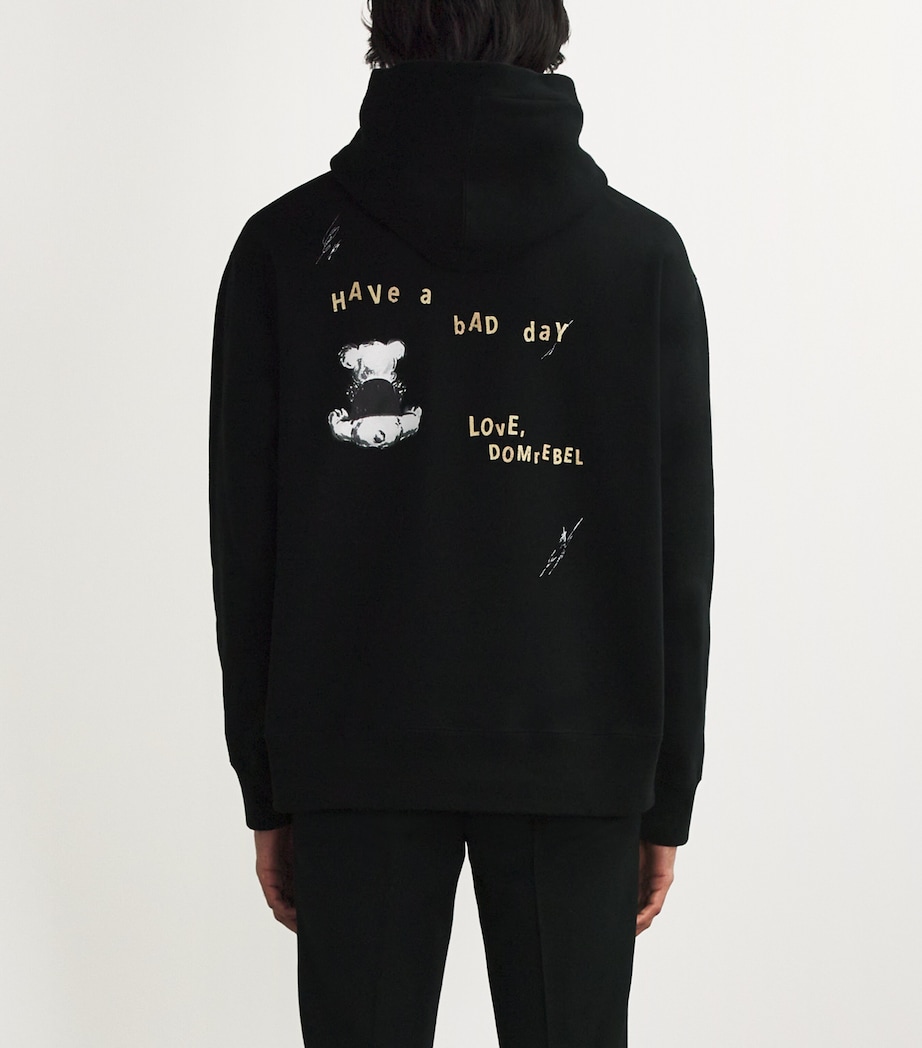 Cotton Gloomy Hoodie BLACK Image 4