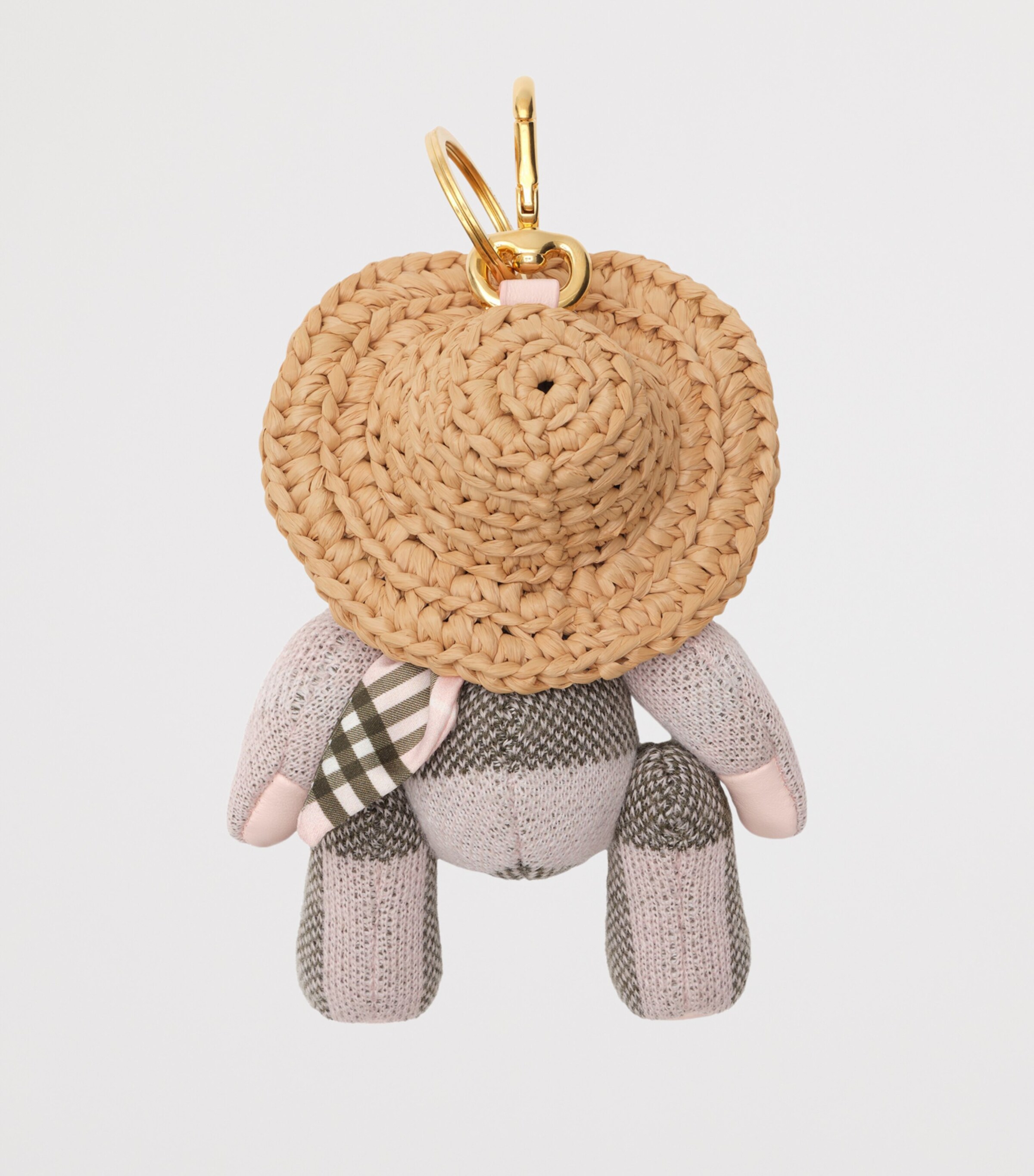 Burberry Scarf and Hat Thomas Bear Charm Mallow Pink Image 3