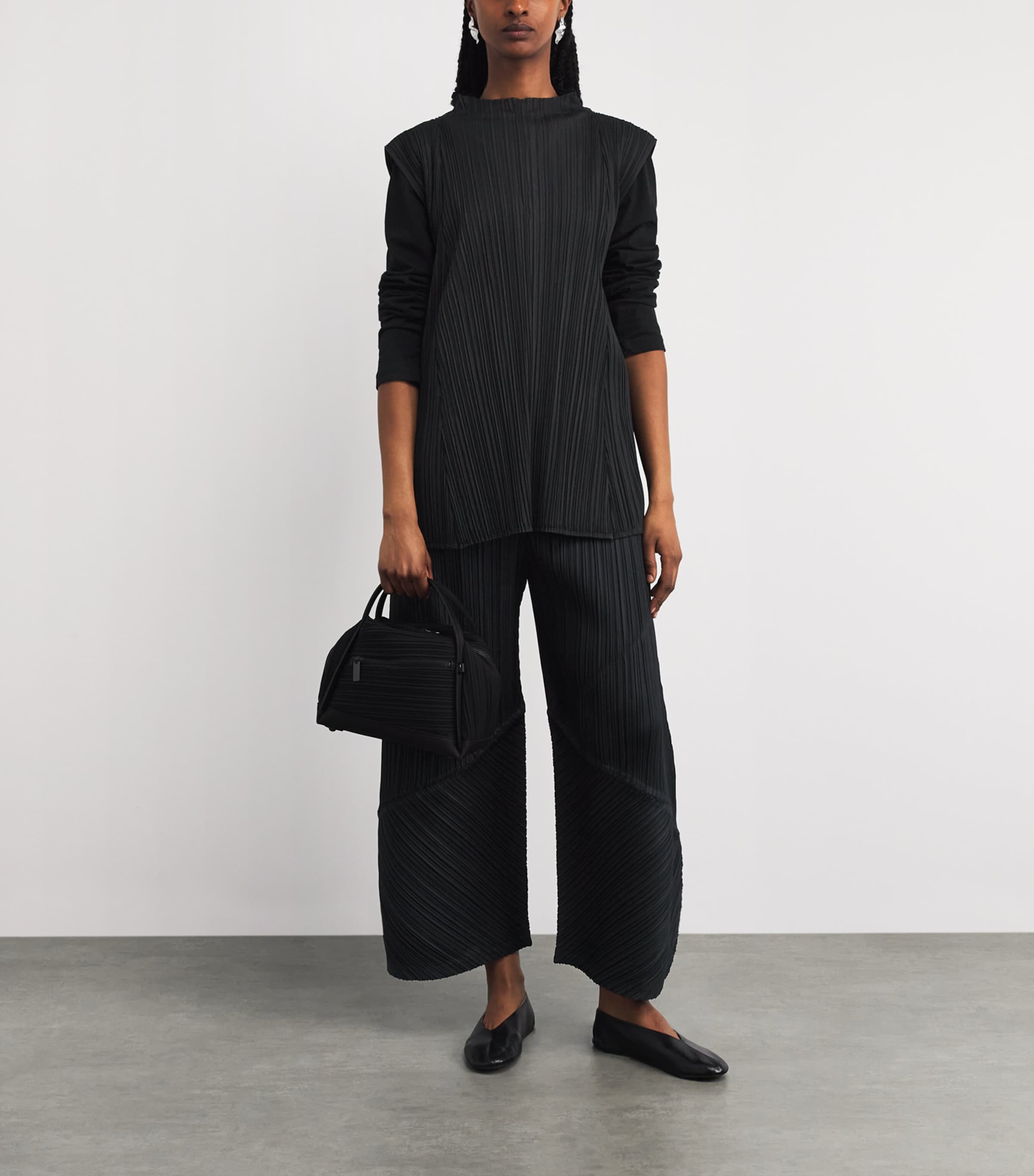 Pleats Please Issey Miyake Womens Thicker Bottoms 2 Trousers Black Image 2