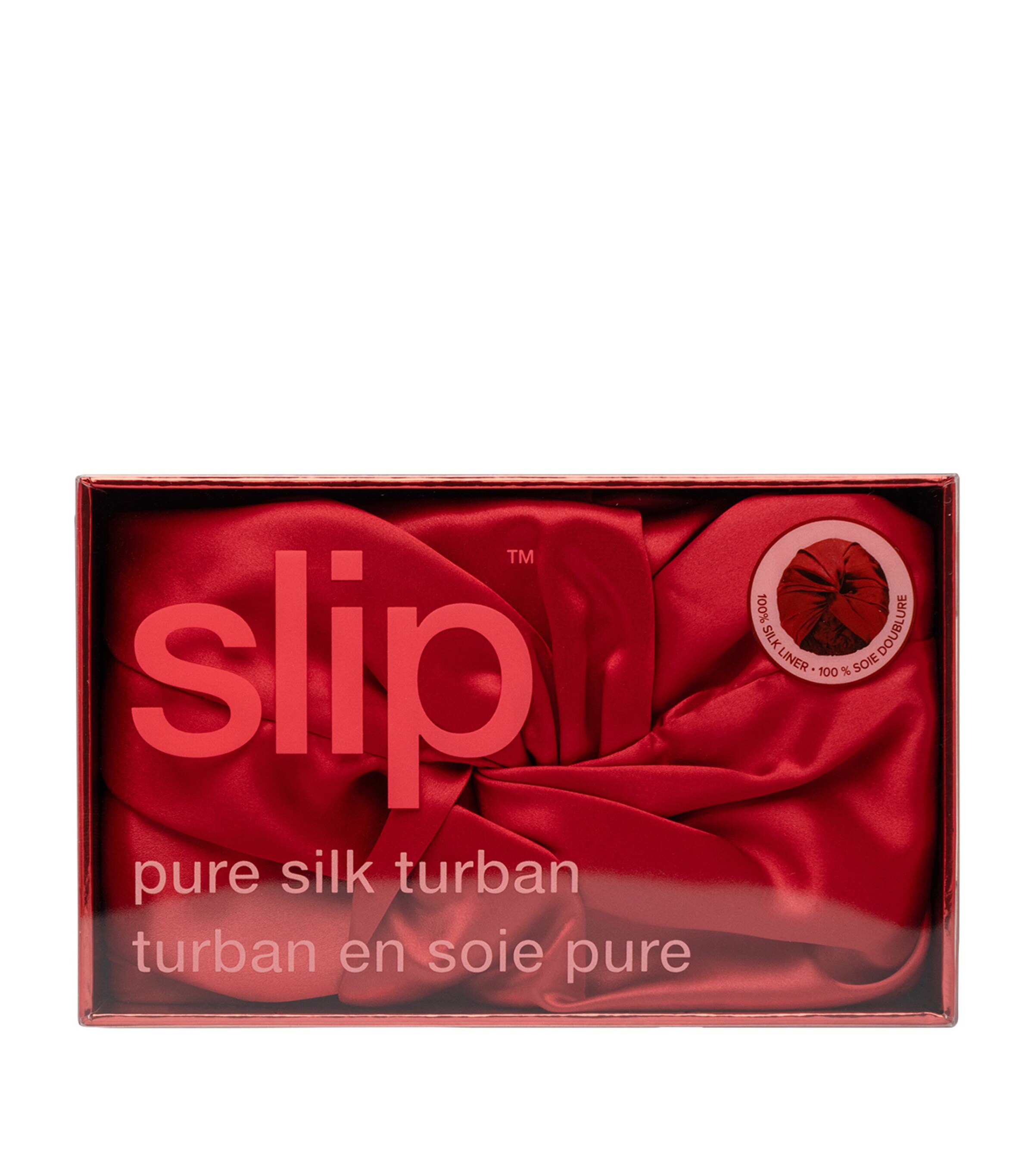 Slip Pure Silk Turban Scarlet Image 4
