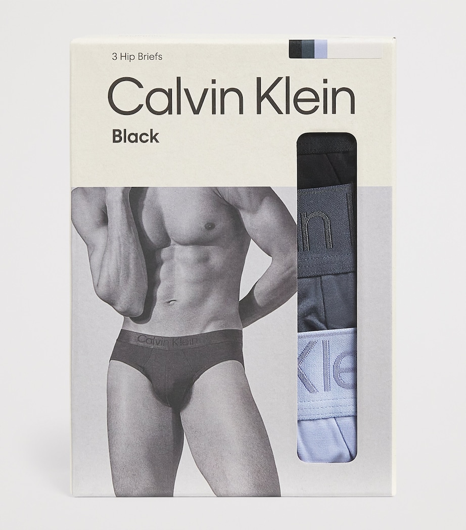 Logo Hip Briefs (Pack of 3) 33VBLACK/TURBULENCE Image 4