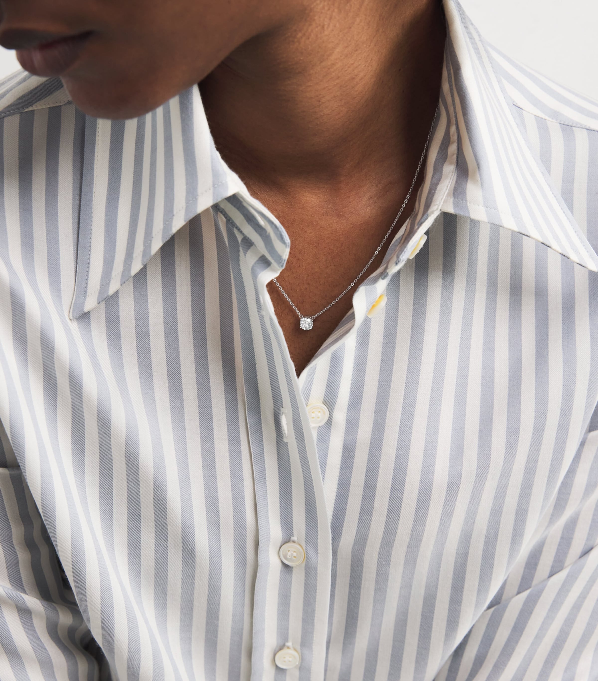 White Gold and Diamond Pendant Necklace (0.75ct) WHITE GOLD Image 2