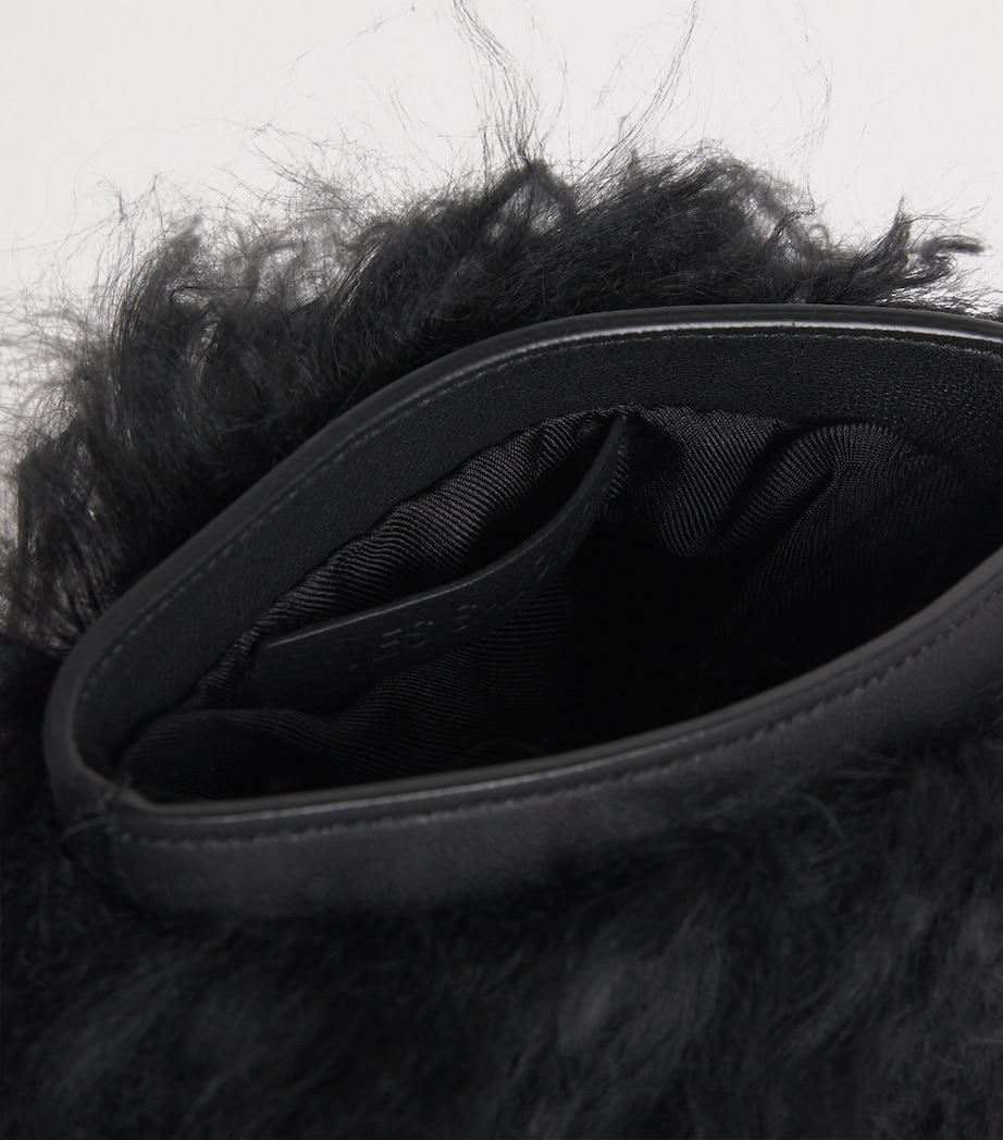 Long-Haired Shearling Phone Pouch C99 Image 6
