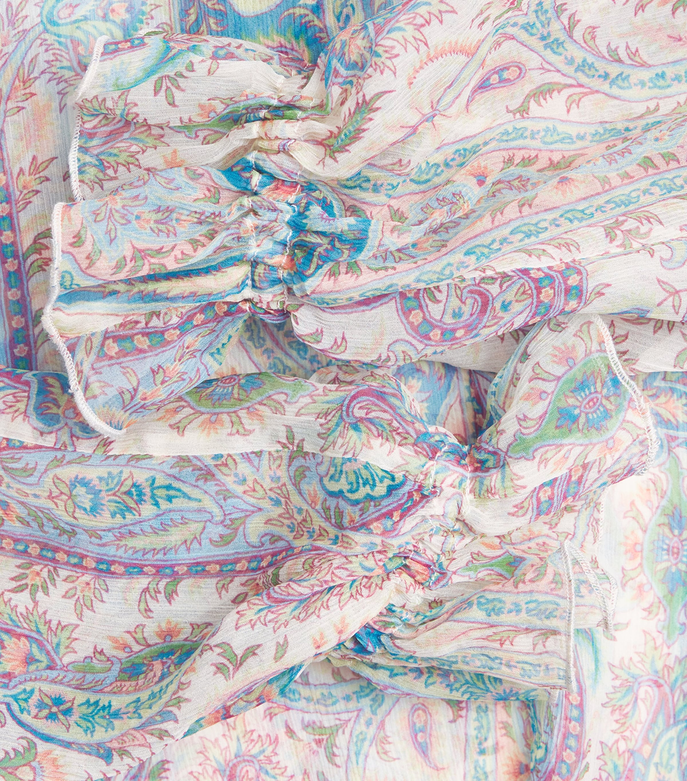 Silk Paisley Blouse X0804 Image 5