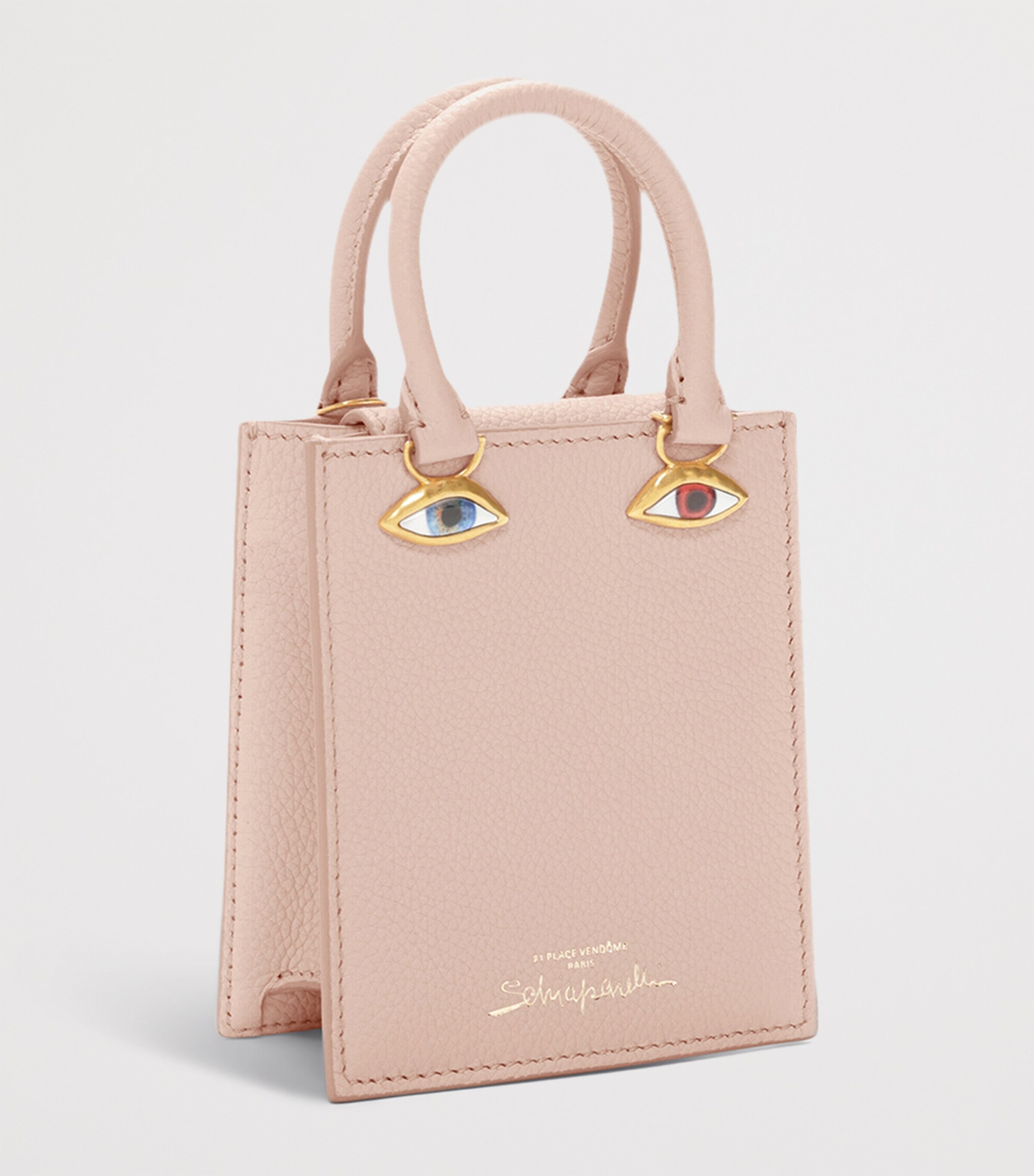 Mini Leather Face Top-Handle Bag 440 BLUSH PINK Image 5