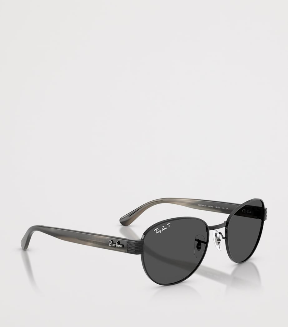 Ray-Ban RB3766 Polarized+ Lenses Square Sunglasses Black Image 6