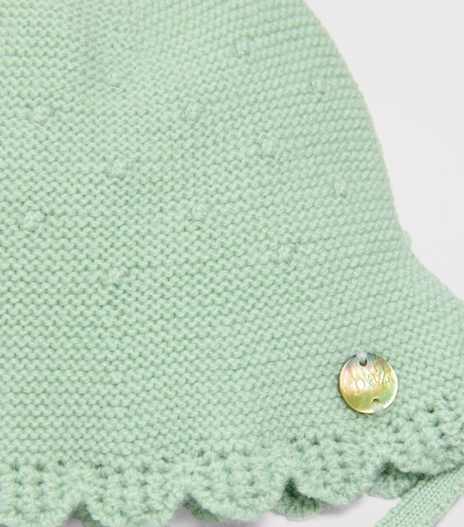 Cotton Knit Bonnet (0-24 Months) 032 H56 Image 3