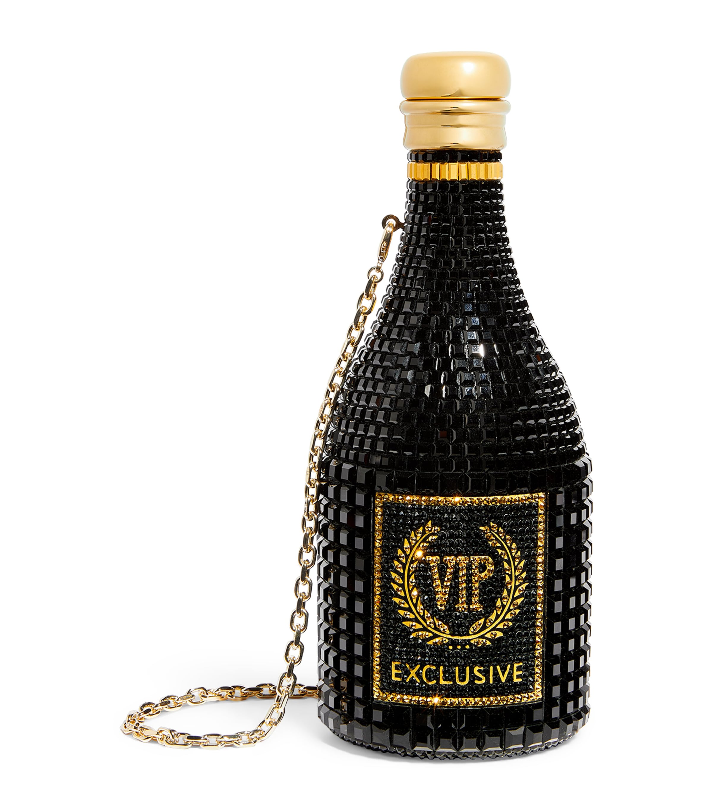 Judith Leiber Champagne Bottle VIP Clutch Bag Cjtmt Champagne Jet Image 1