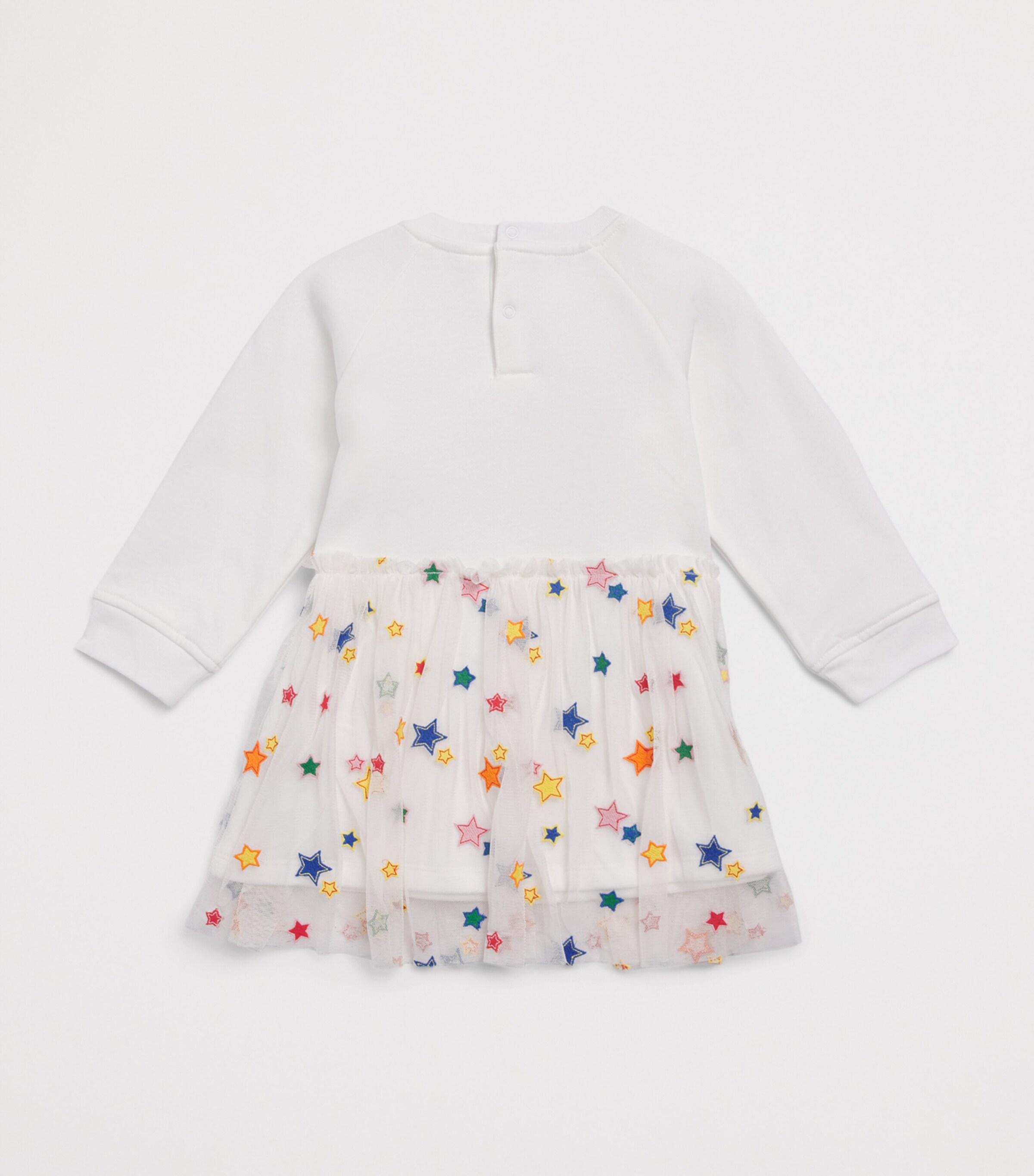 Stella McCartney Kids Cotton-Tulle Rainbow Dress (3-36 Months) Ivory Image 2