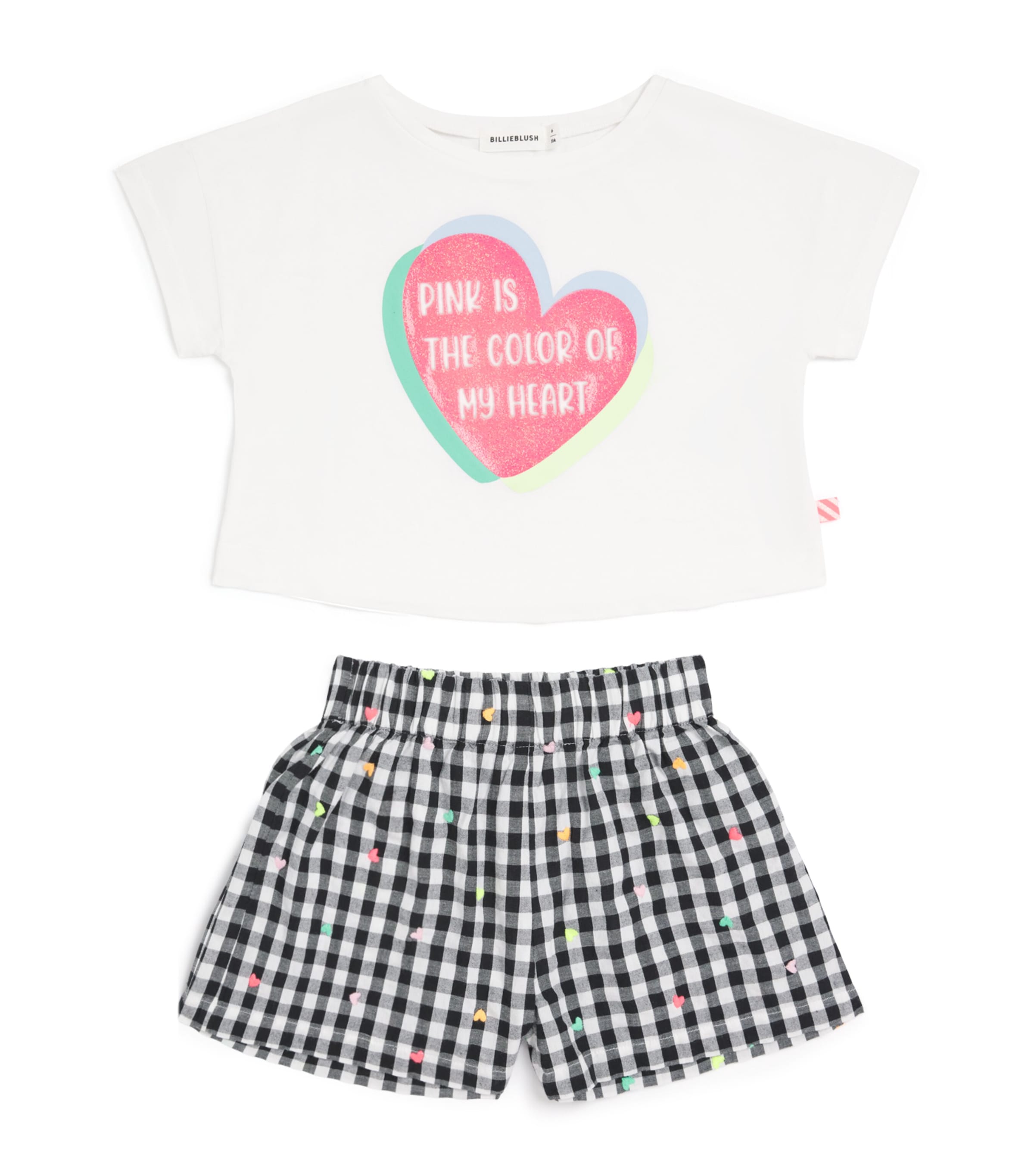 Cotton T-Shirt and Shorts Set (2-12 Years) 10PWHITE Image 1