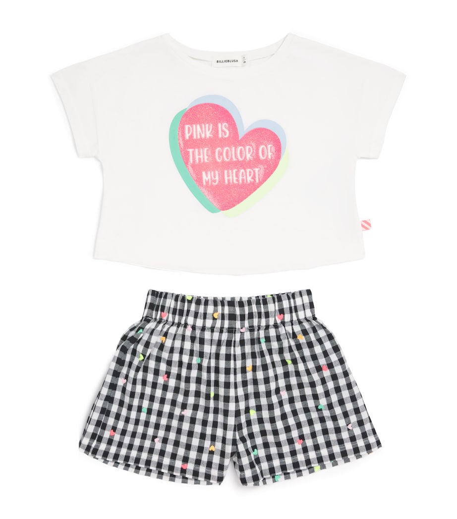 Cotton T-Shirt and Shorts Set (2-12 Years) 10PWHITE Image 1