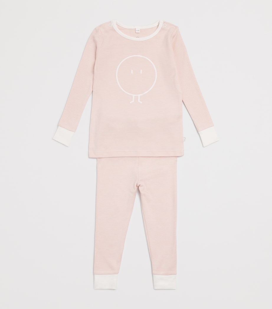 Bamboo-Blend Snoozy Pyjama Set (2-4 Years) BLUSH STRIPE Image 3