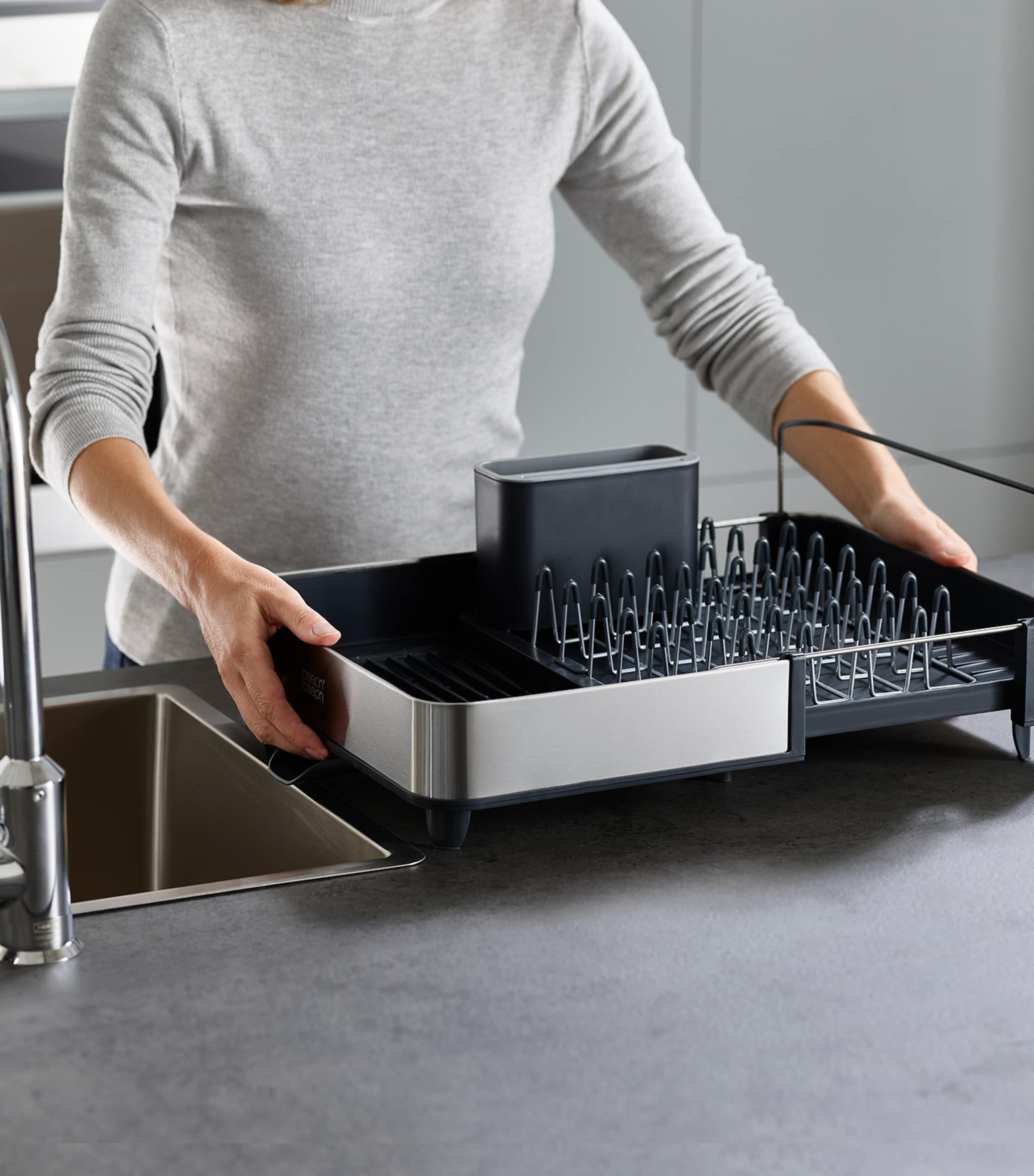Extend Expendable Dish Rack GREY Image 2