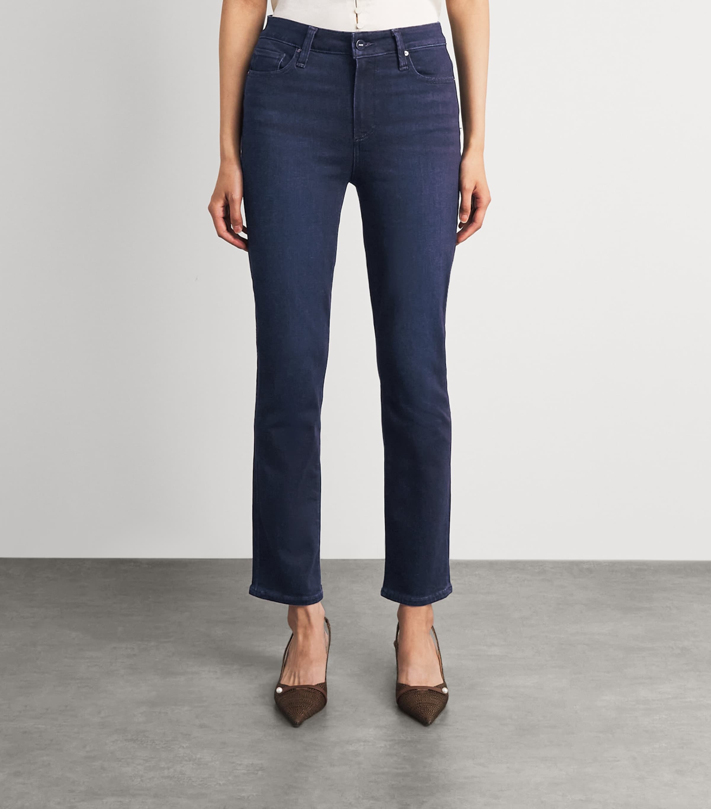 PAIGE Womens Cindy Straight Jeans The Forum Image 4