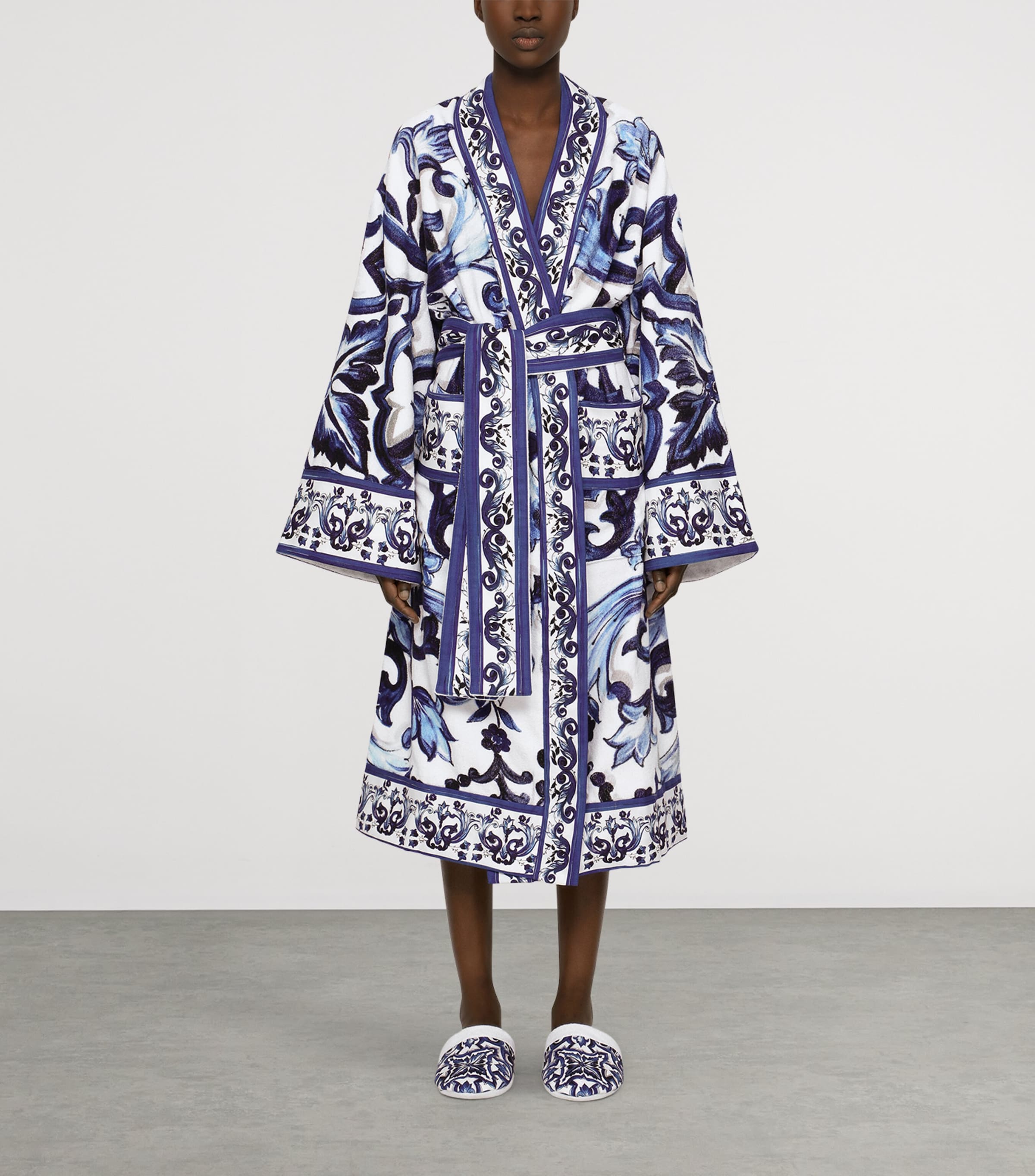 Terry Cotton Blu Mediterraneo Robe UB001 BLU MEDITERRAN Image 3