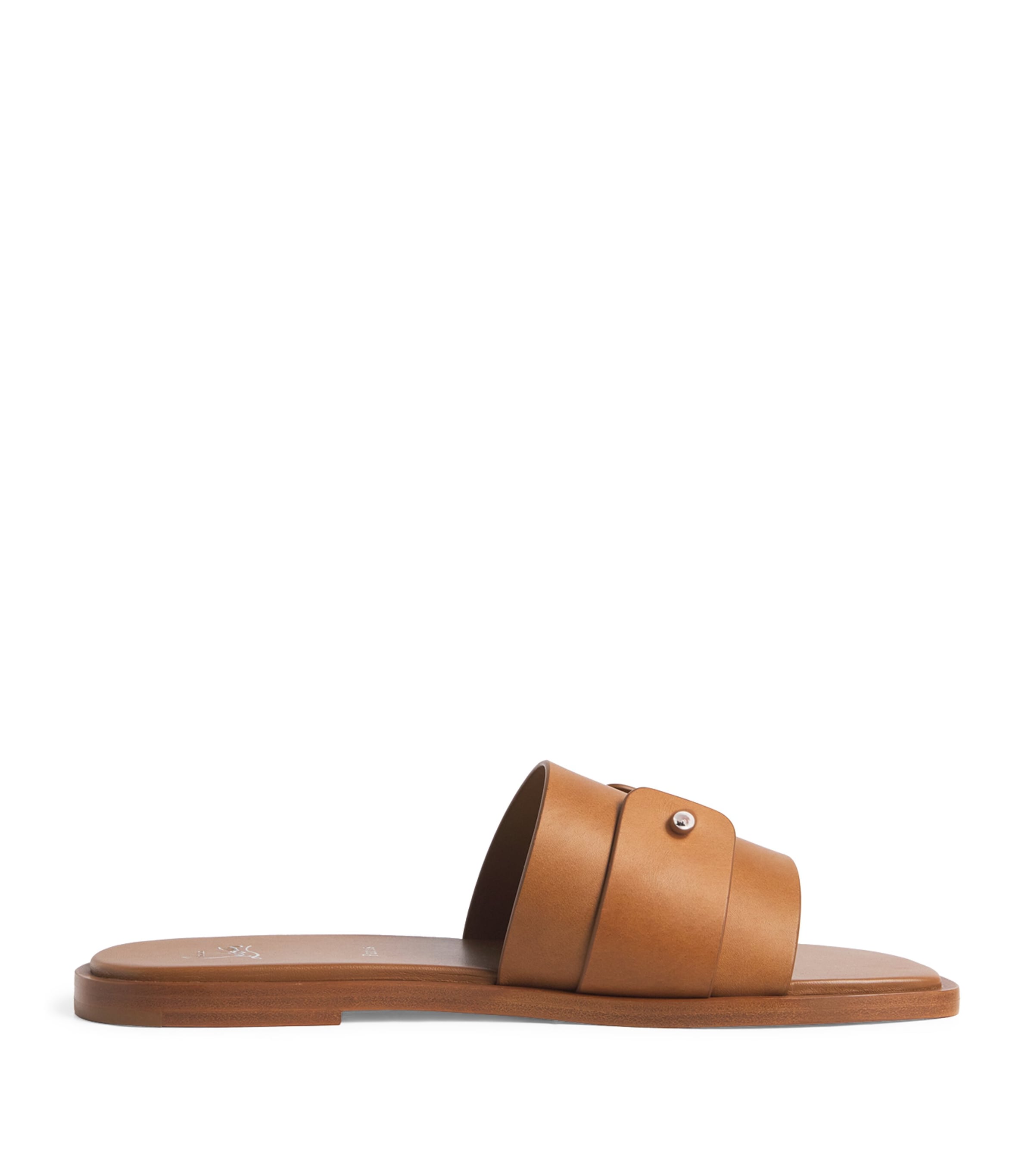 Christian Louboutin Chambelimule Leather Sandals In Brown