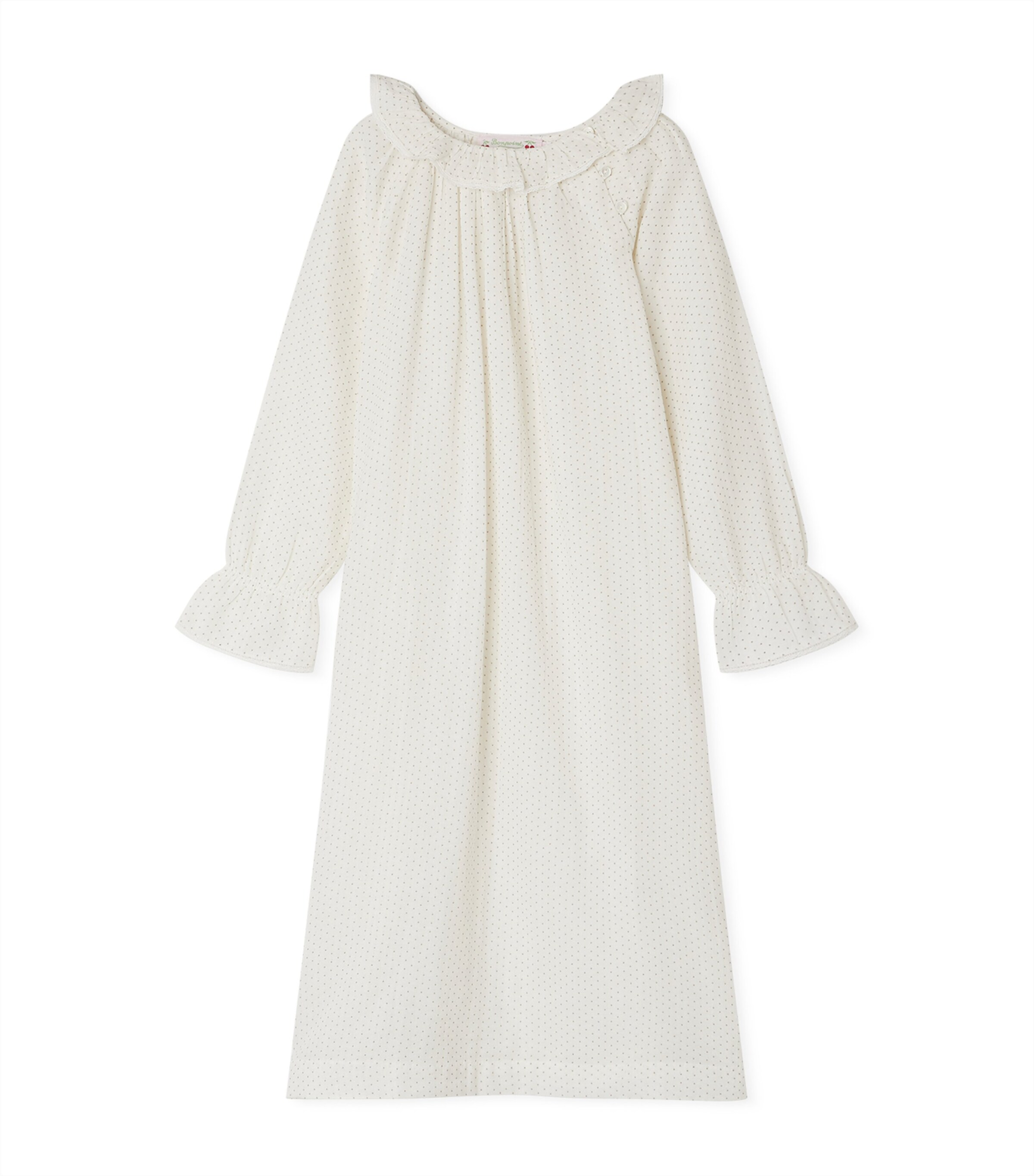 Bonpoint Cotton Spot Night Dress (10-14 Year) | Girls Clothing | Nightwear | Pyjamas | Designers | Bonpoint