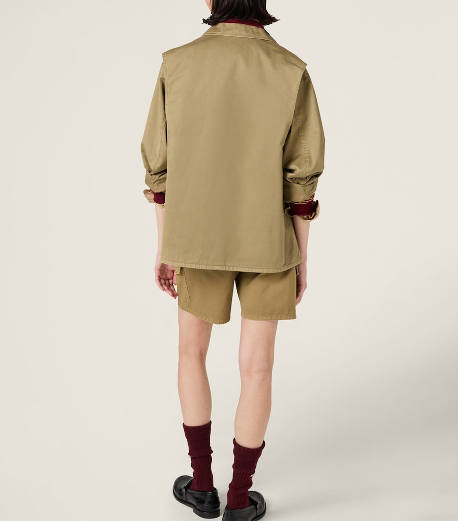 Satin Garment-Dyed Utility Jacket F0393 Image 3