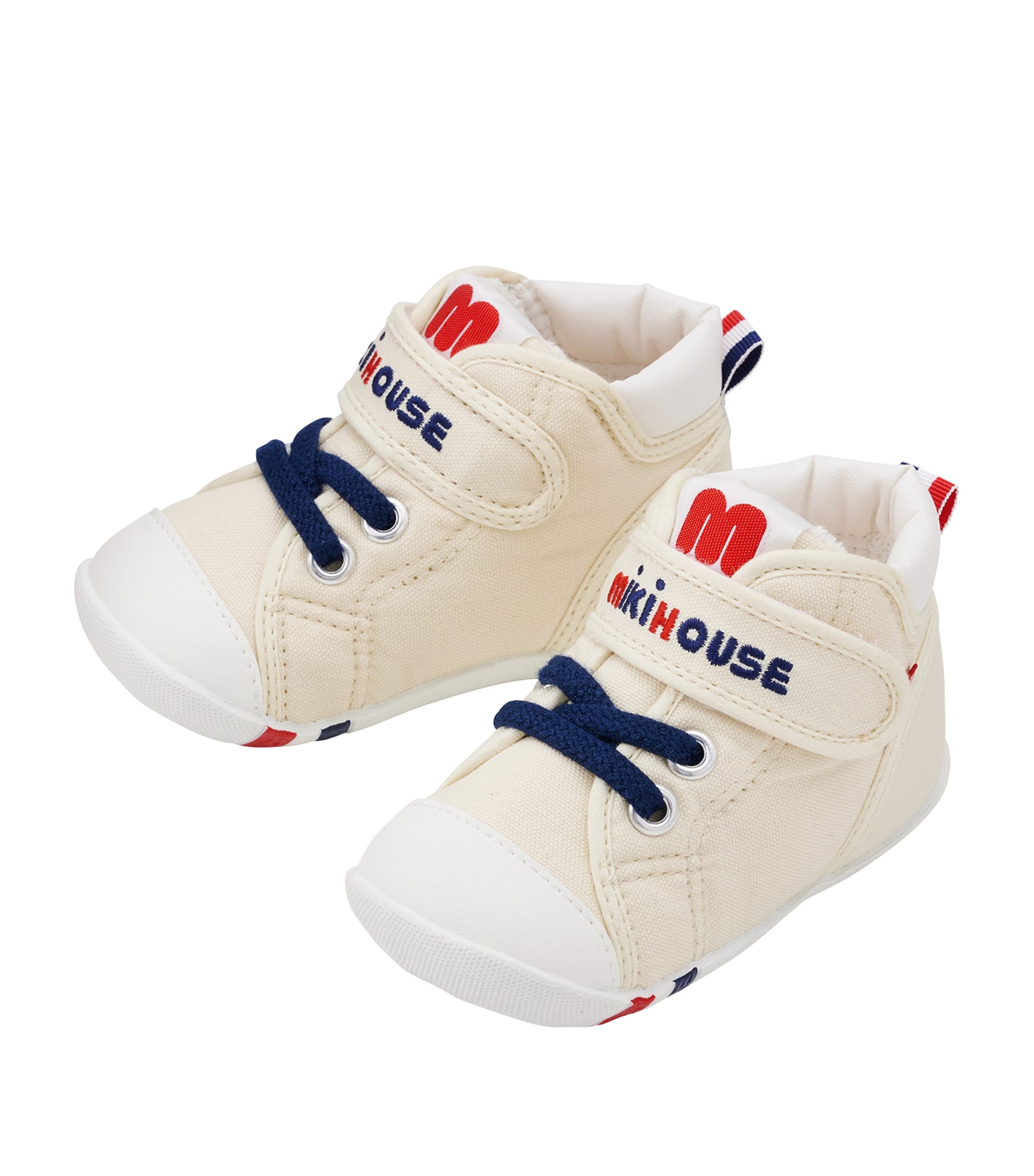 Miki House Velcro High-Top Sneakers | Baby Clothing | Baby Shoes | Trainers | Designers | Miki House