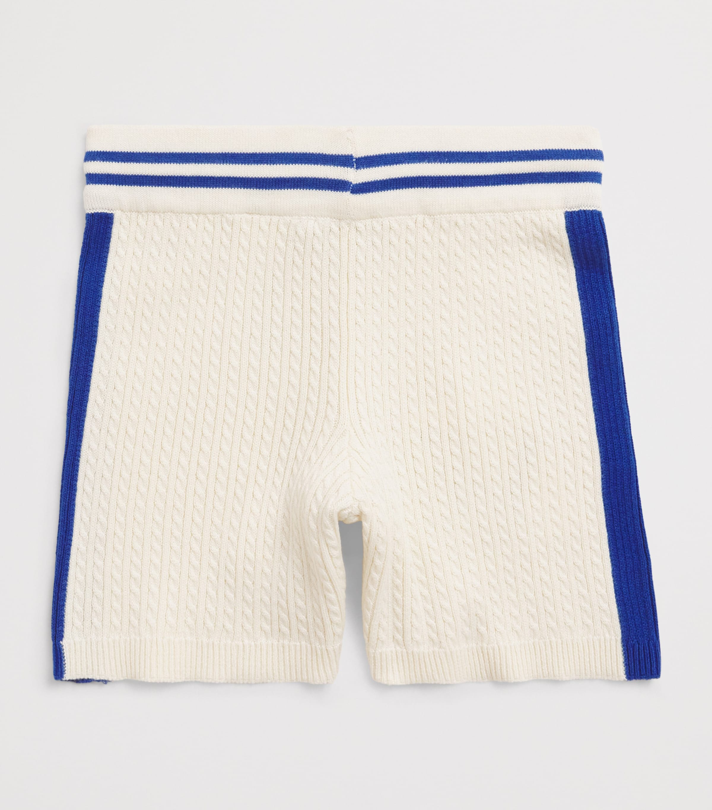 Mini Rodini Cable-Knit Shorts (3-11 Years) White Image 2