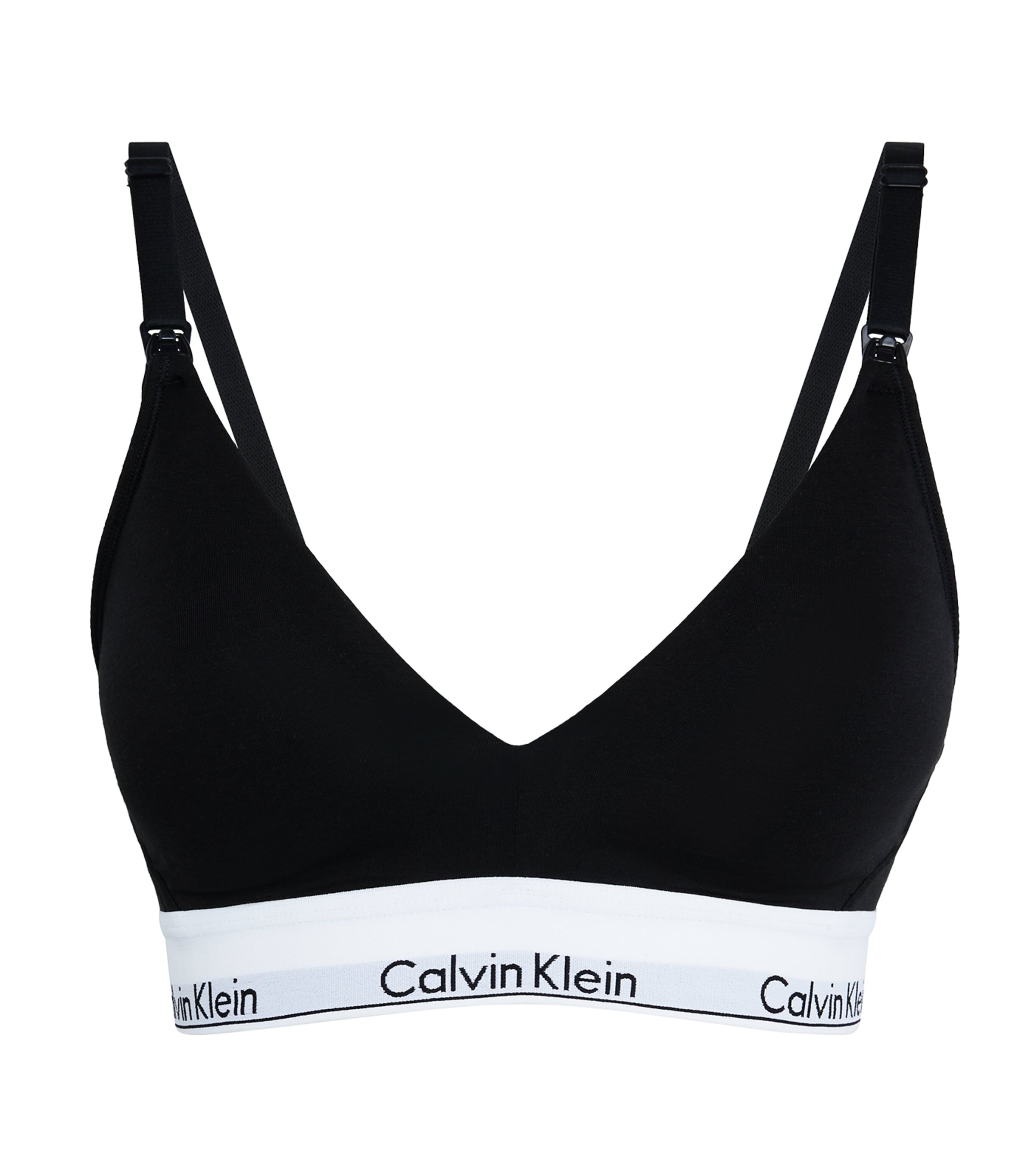 Calvin Klein Logo Maternity Bra In Black