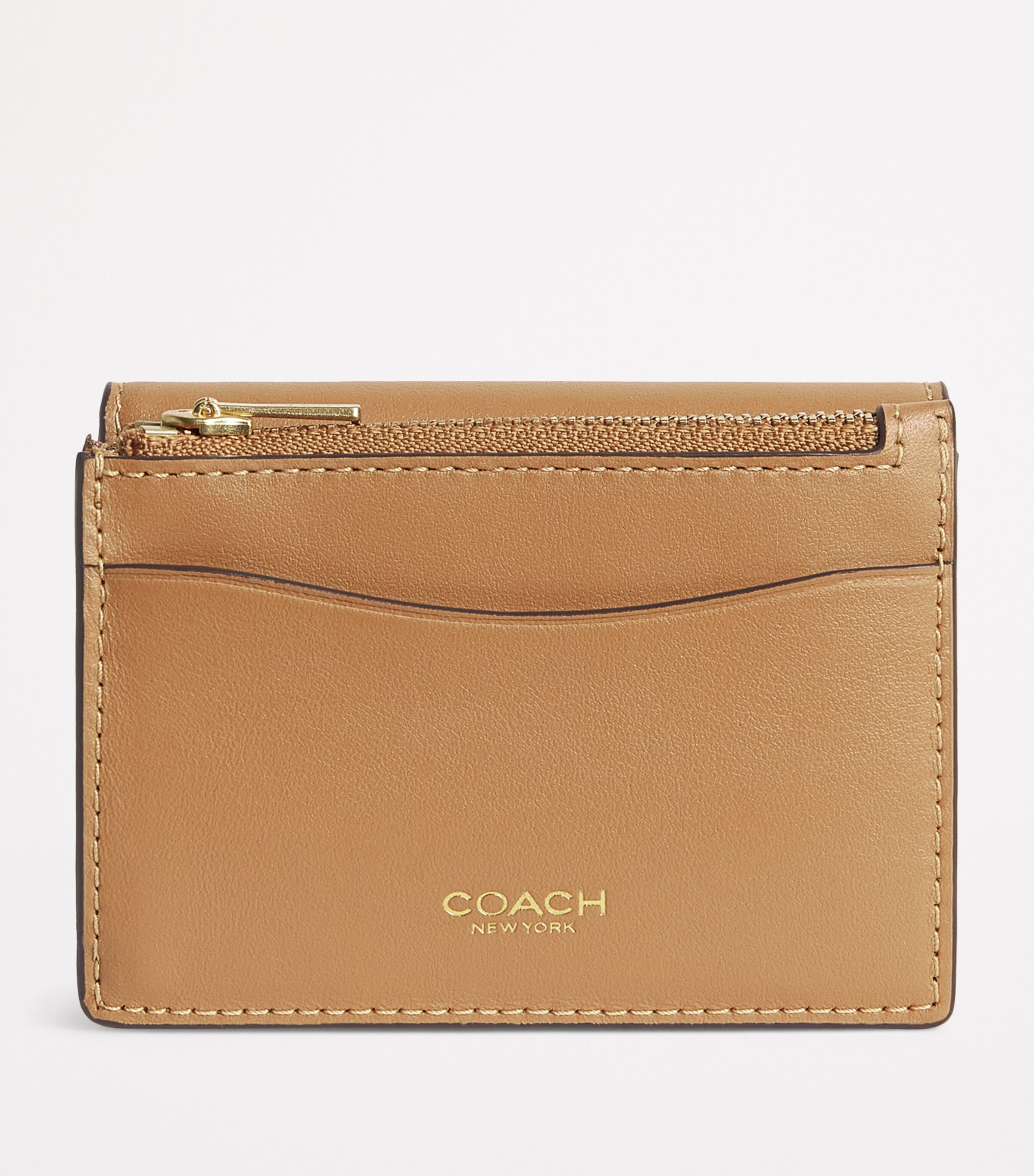 カードケース・名刺入れ Coach Essential Card Holder - Coach - Leather - Brown COACH® Outlet | Mini Id Skinny In Signature Jacquard