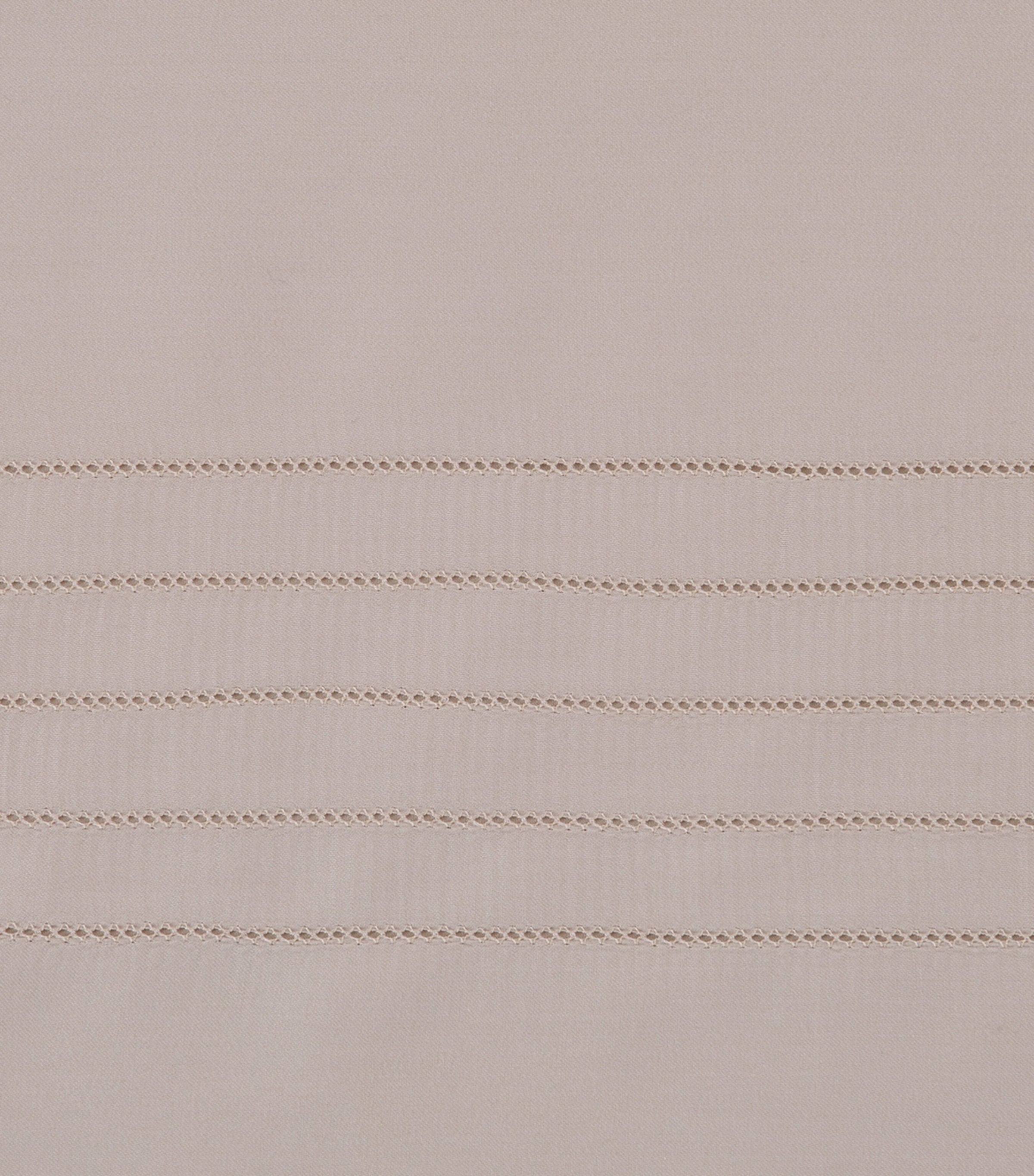 Frette Cotton Lush Ajour Standard Pillowcase Set (50cm x 80cm) Greige Image 4