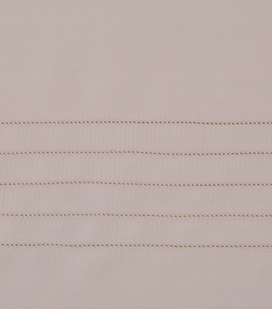 Frette Cotton Lush Ajour Standard Pillowcase Set (50cm x 80cm) Greige Image 4