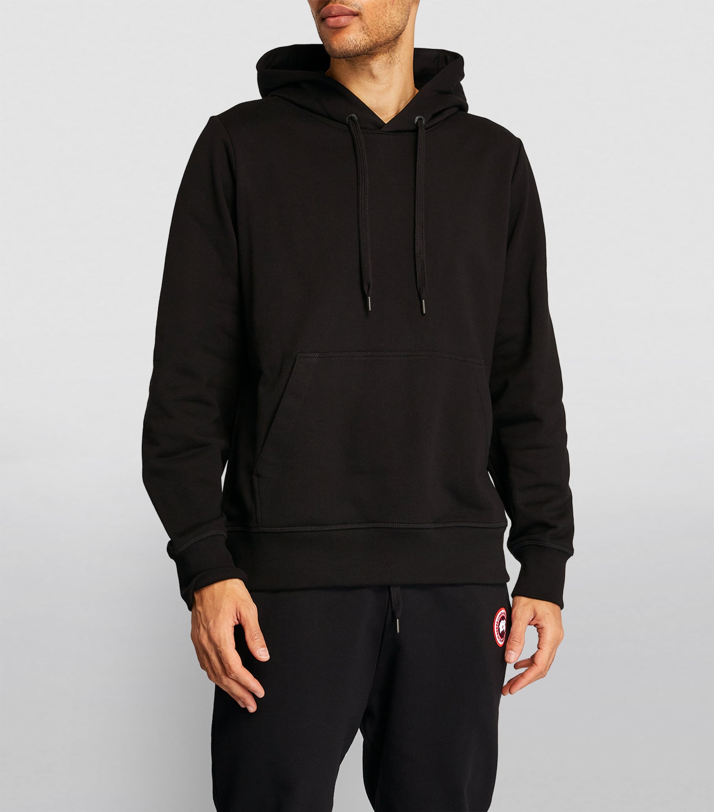 パーカー・フーディ   Black cotton Huron sweatshirt (7403M 9061) Huron Hoodie Black Label | Canada Goose YF