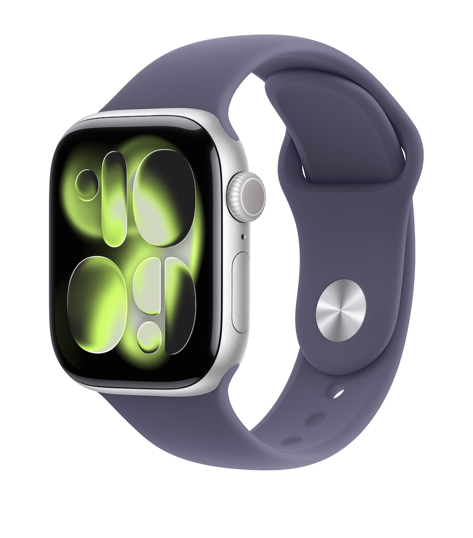 Apple Watch Series 11 - Silver Aluminium with Purple Fog Sport Band, 42mm, Medium/Large SILVER Image 2