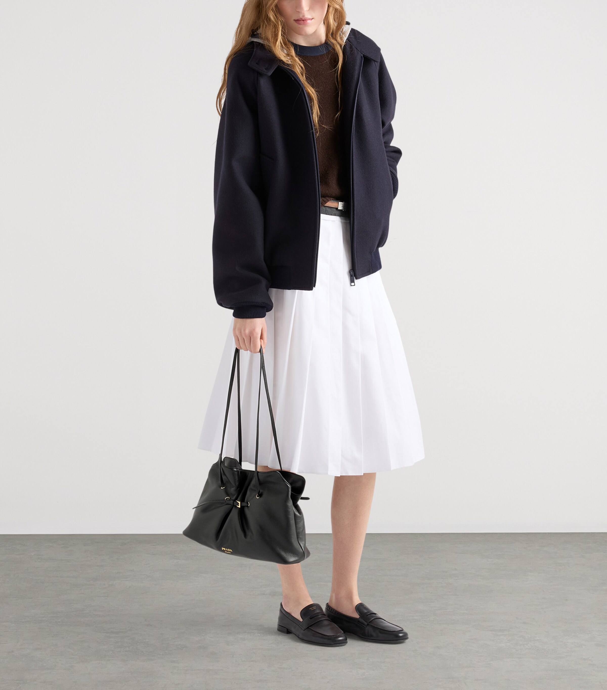 Prada Large Nappa Leather Dada Shoulder Bag Image 2
