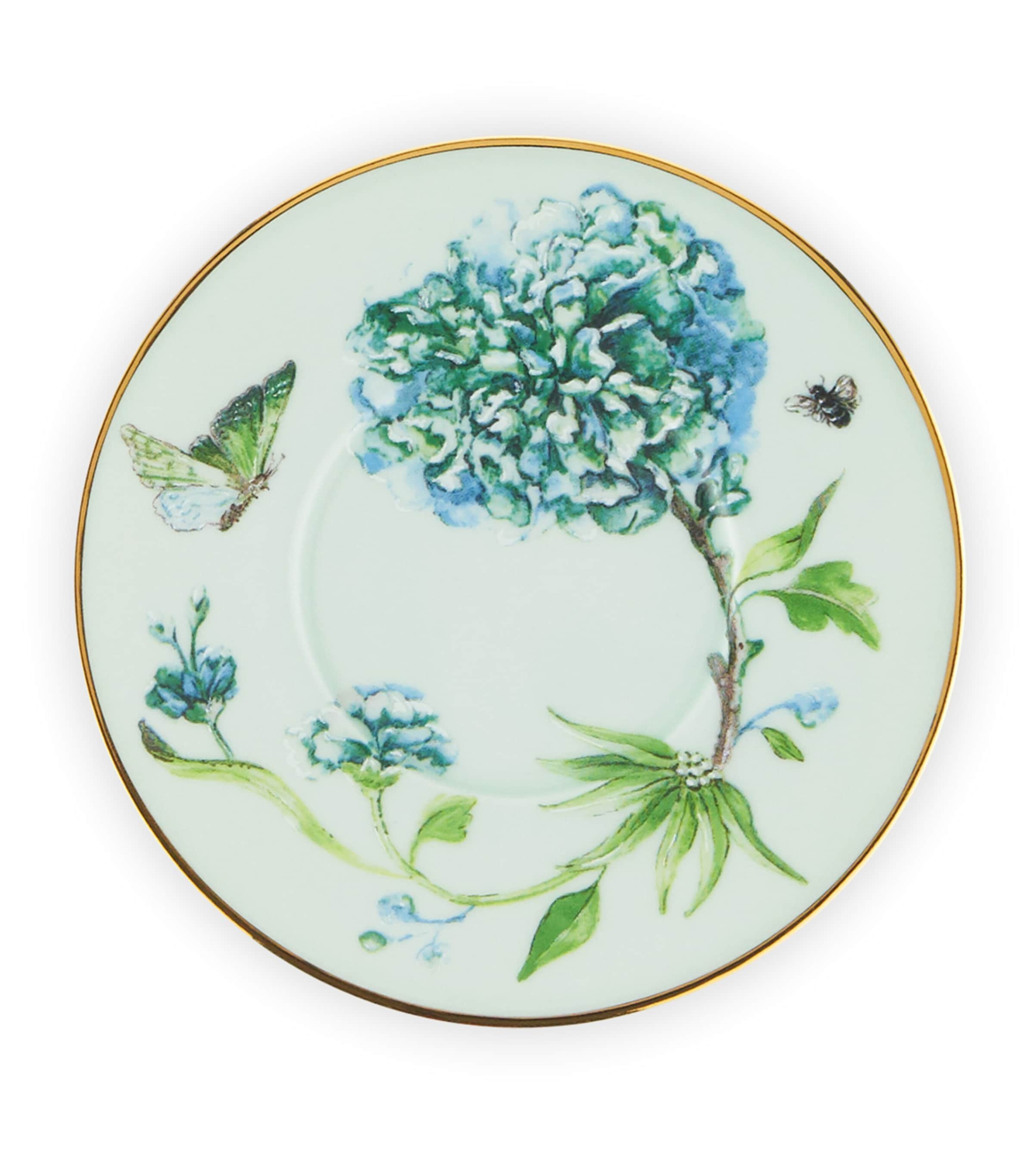 Secret Garden Coffee Cup and Saucer KELLY GREEN Image 4