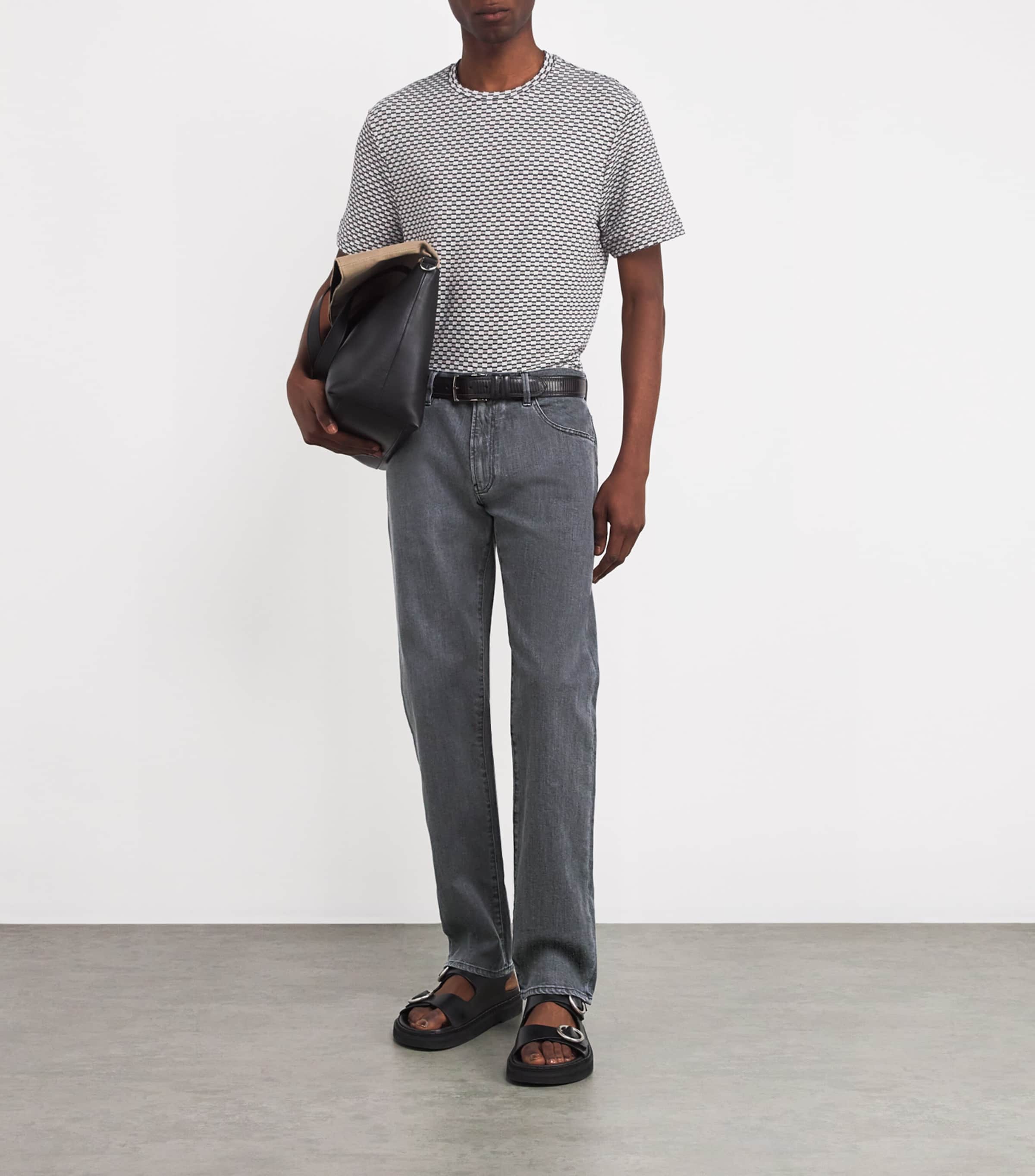 Stretch-Cotton Straight Jeans M8001 Image 2