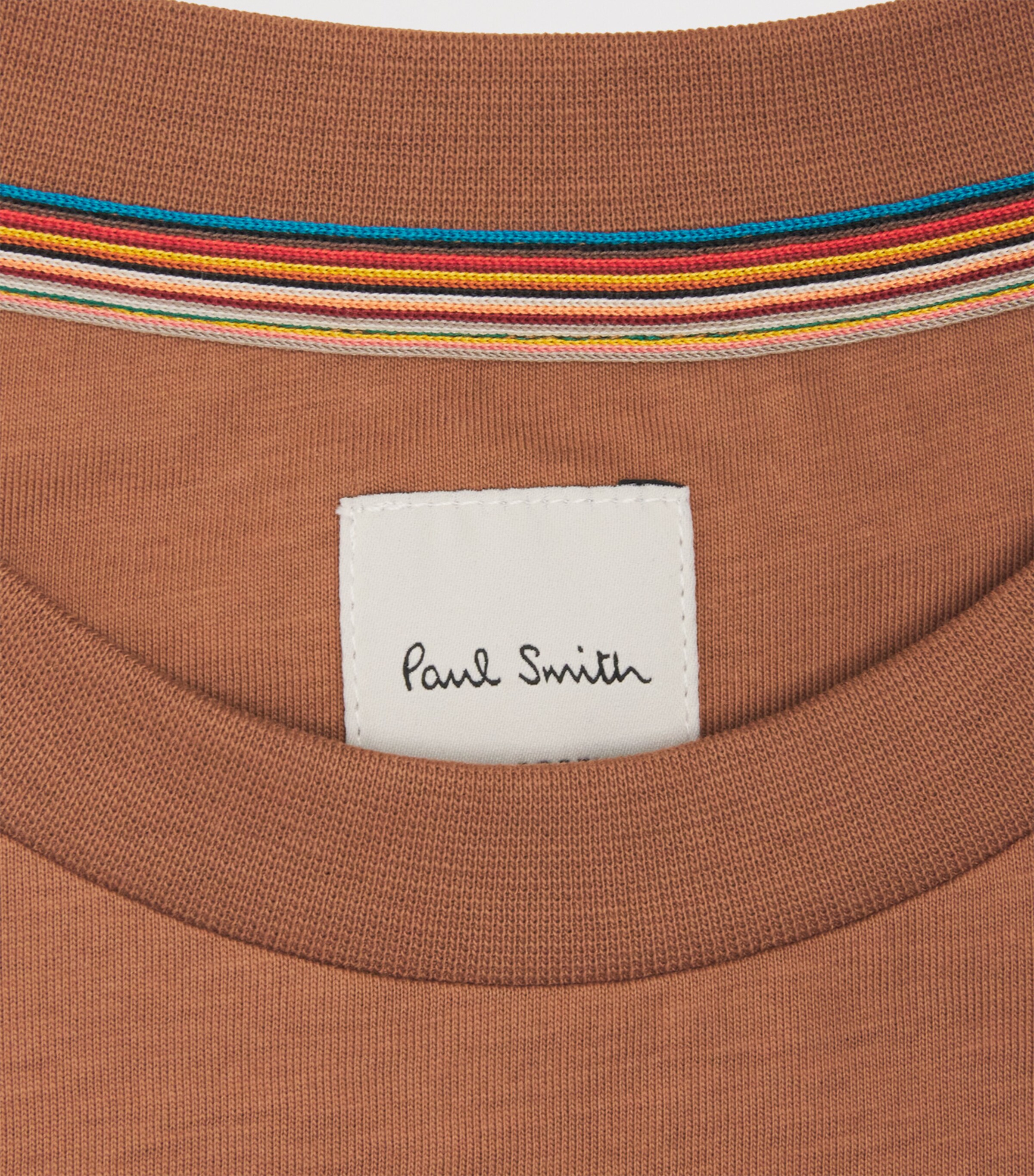 Paul Smith Mens Cotton Bunny Logo T-Shirt Brown Image 6