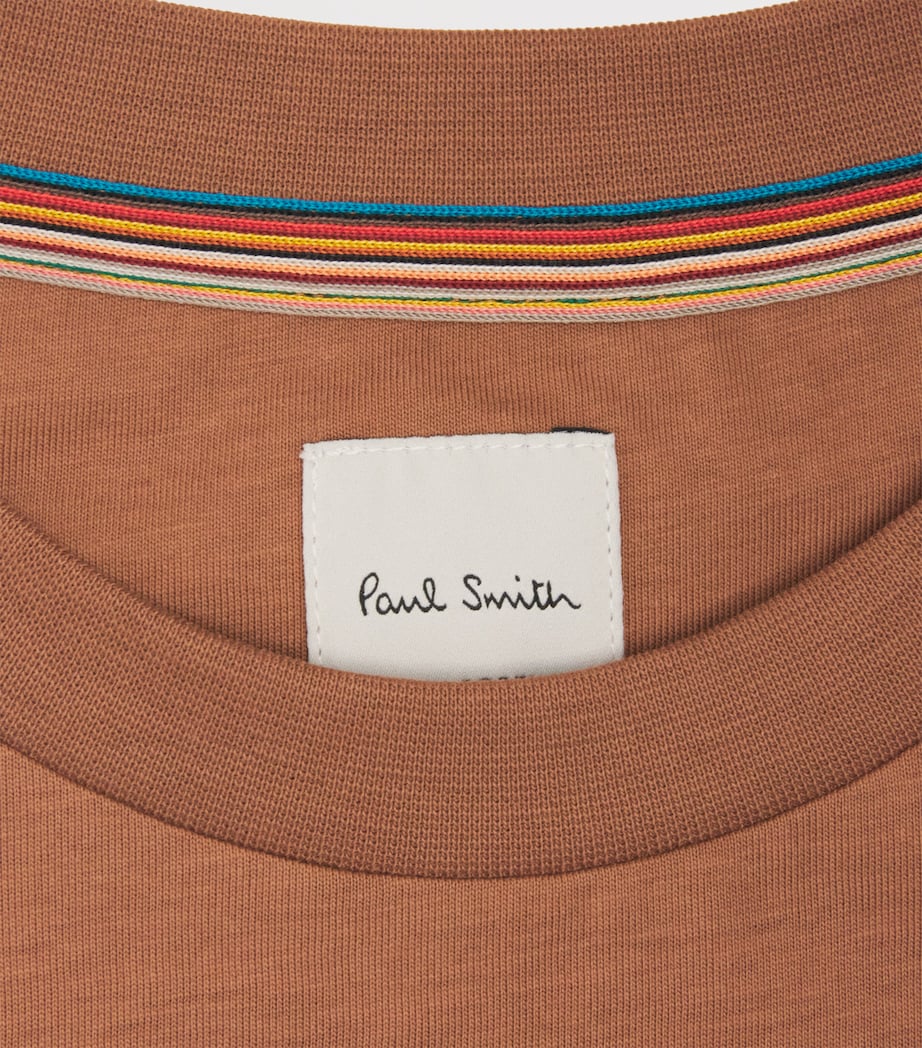 Paul Smith Mens Cotton Bunny Logo T-Shirt Brown Image 6