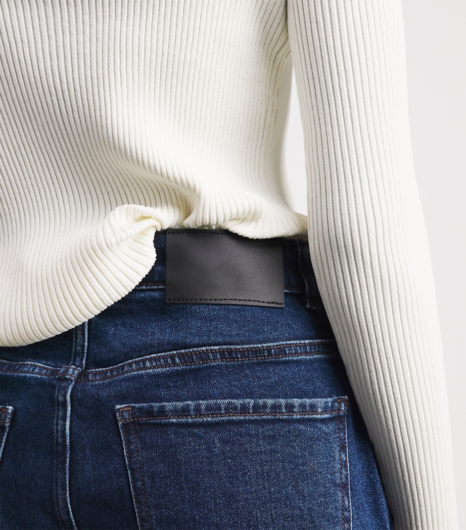 Theory Womens Straight Jeans Perfect Blue Image 3