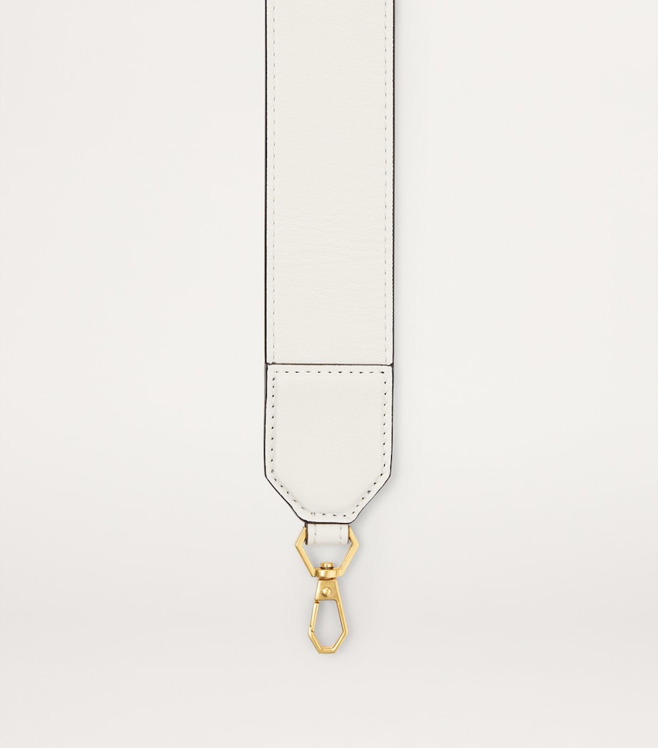 Jimmy Choo Leather Diamond Bag Strap Latte/gold Image 2