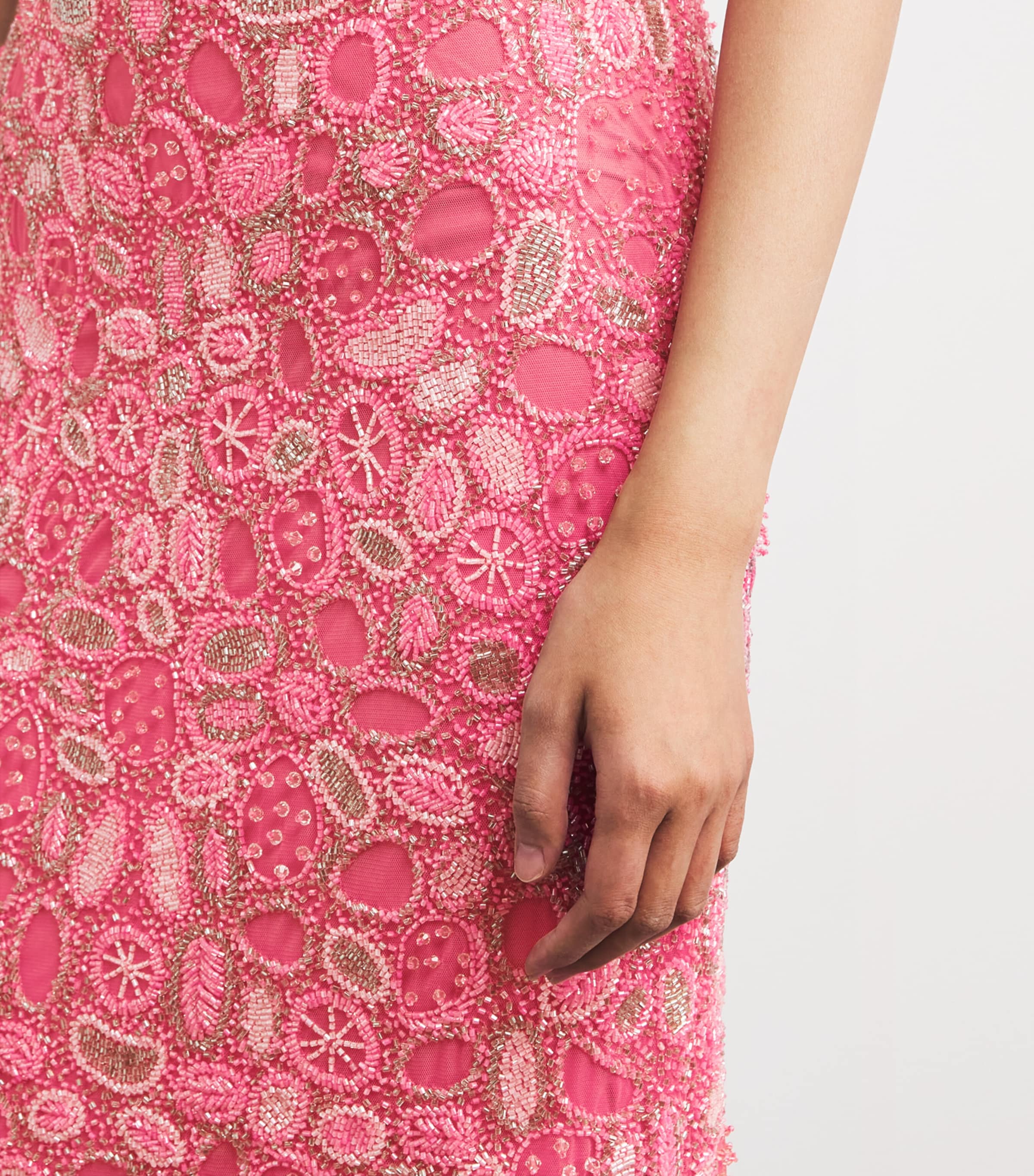 Embellished Sybil Gown CORAL Image 6