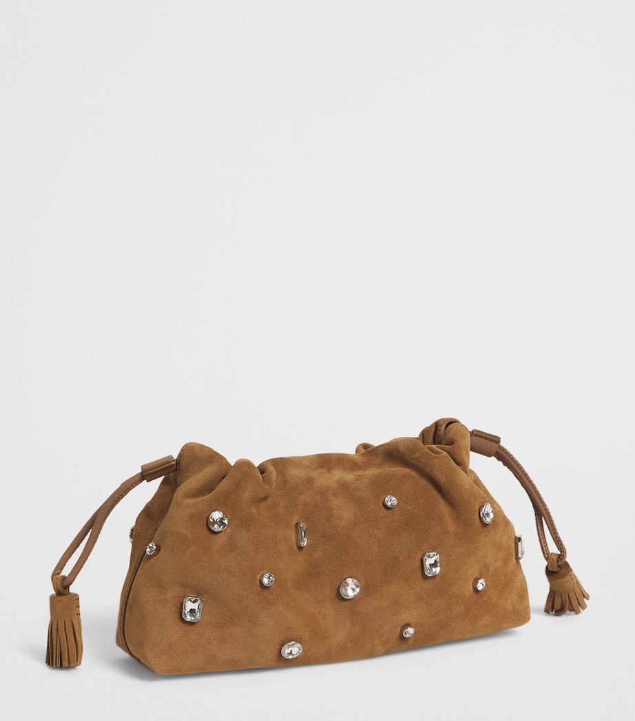 Small Suede Stash Cross-Body Bag Y0090 ACORN Image 3