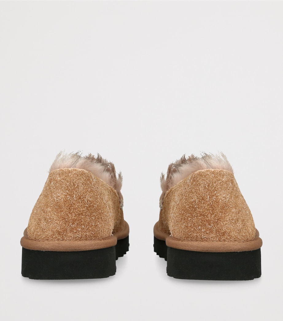 Suede Fur-Lined Elise Loafers TAN Image 2