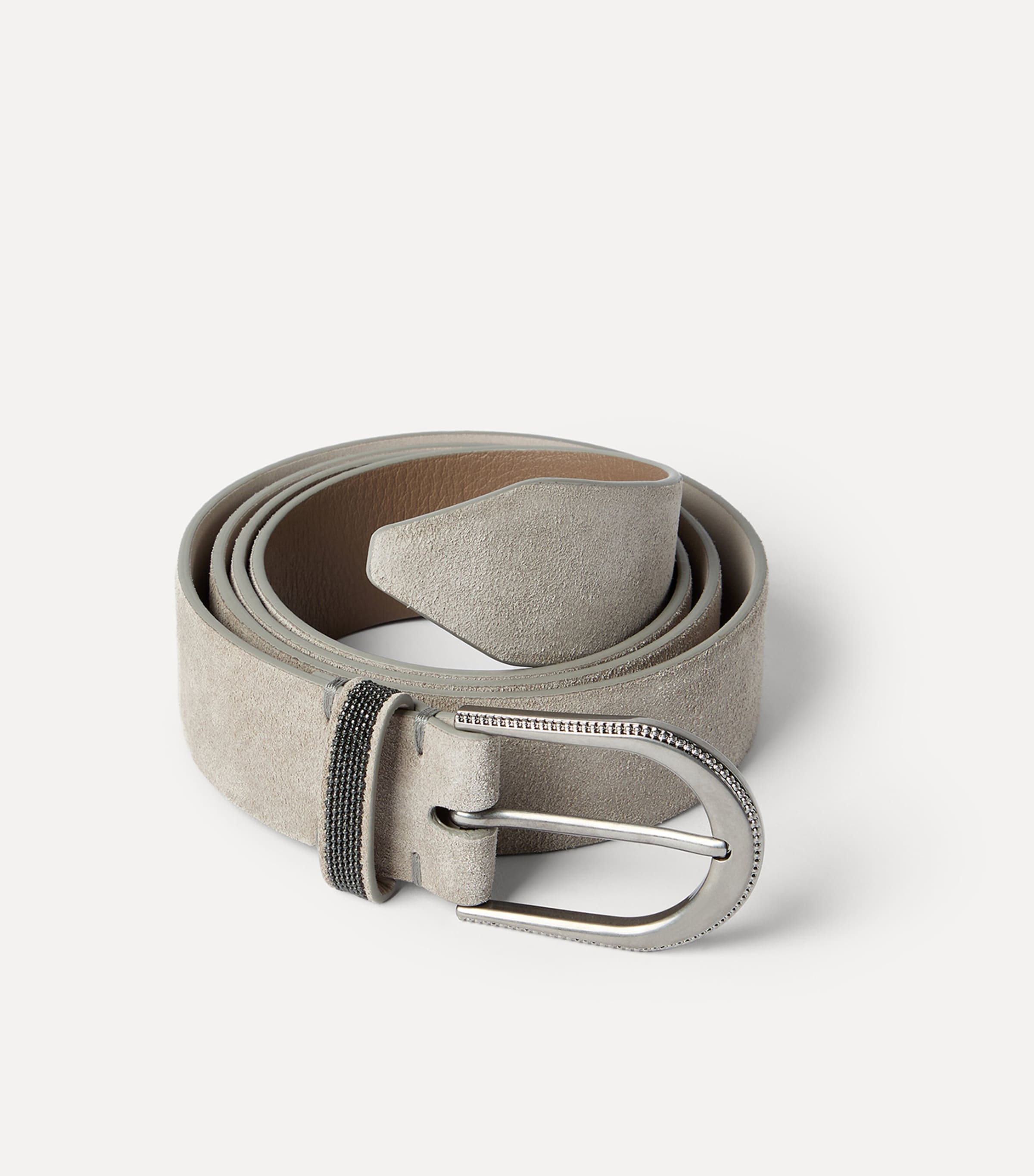 Brunello Cucinelli Suede Monili-Beaded Belt Image 3