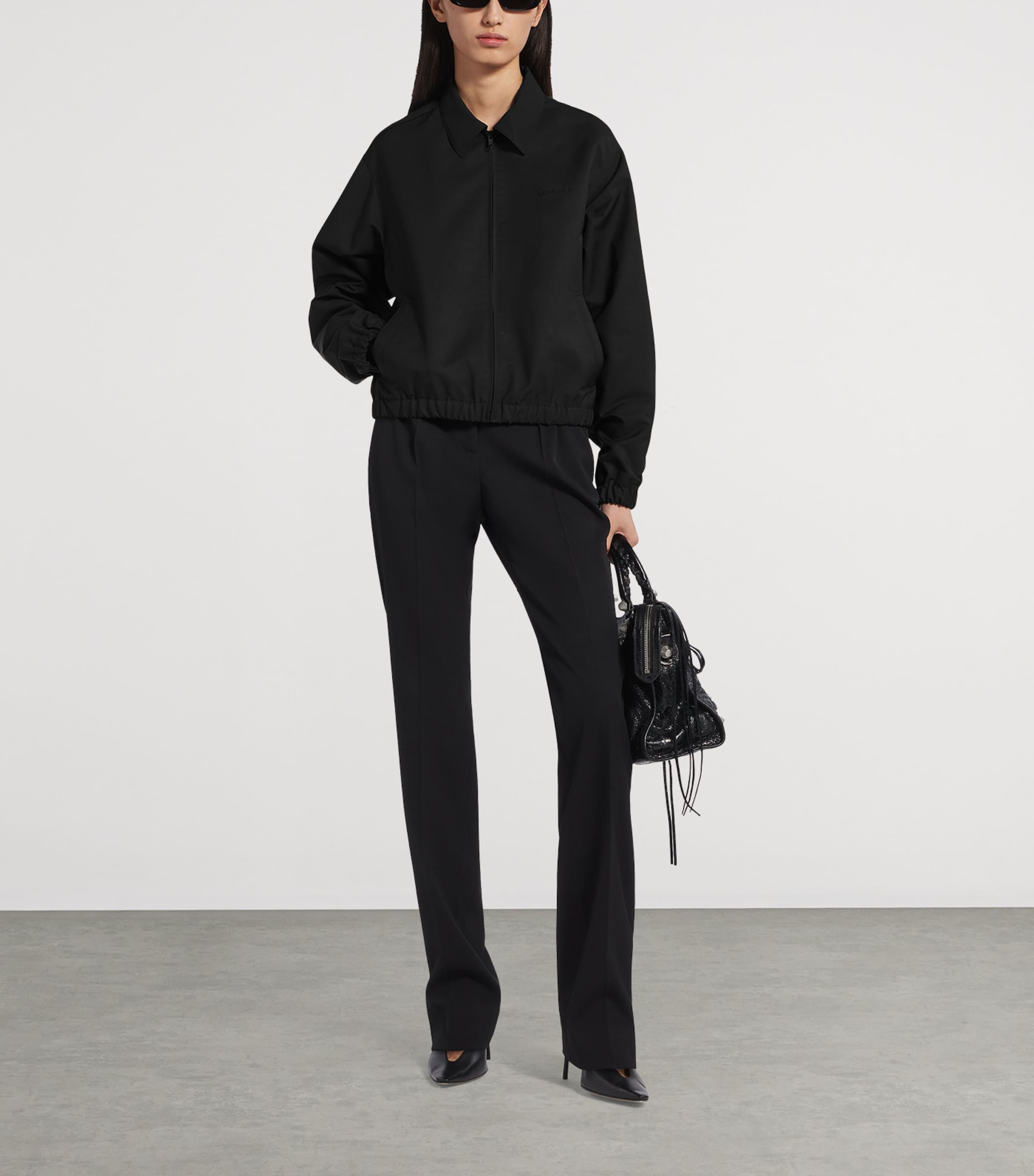 Balenciaga Womens Blouson Bomber Jacket Image 2