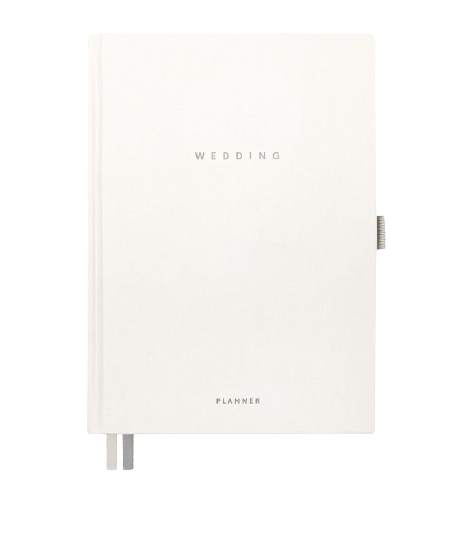 Faux Leather Wedding Planner GREY Image 1