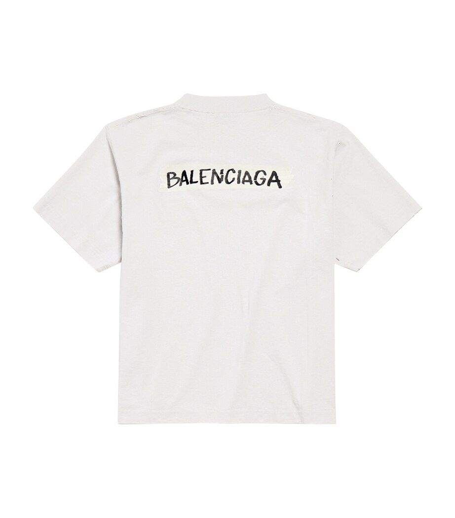 Balenciaga Womens Cotton Masking Tape T-Shirt Image 6