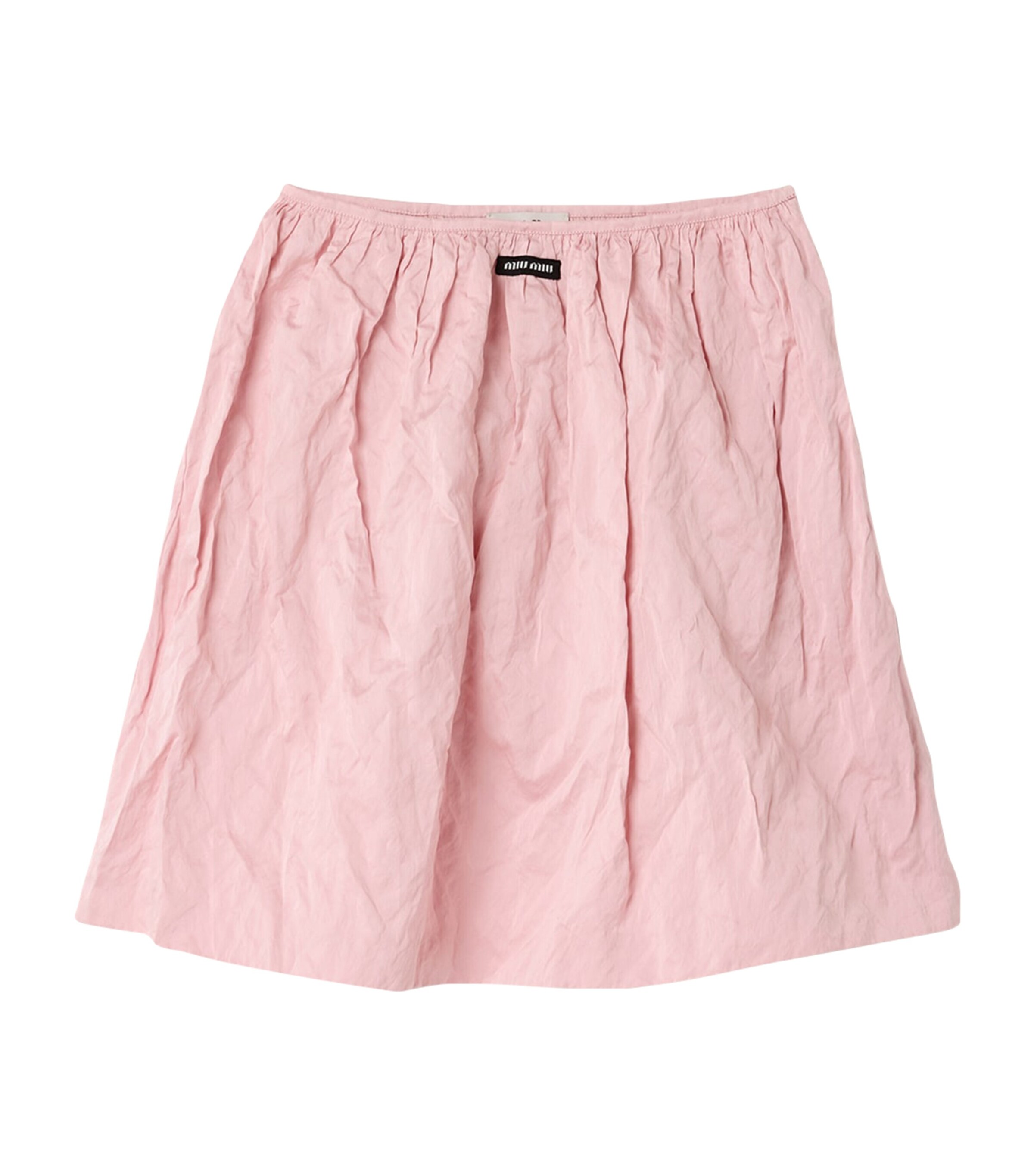 Miu Miu Womens Cotton-Blend Duchesse Midi Skirt Image 1